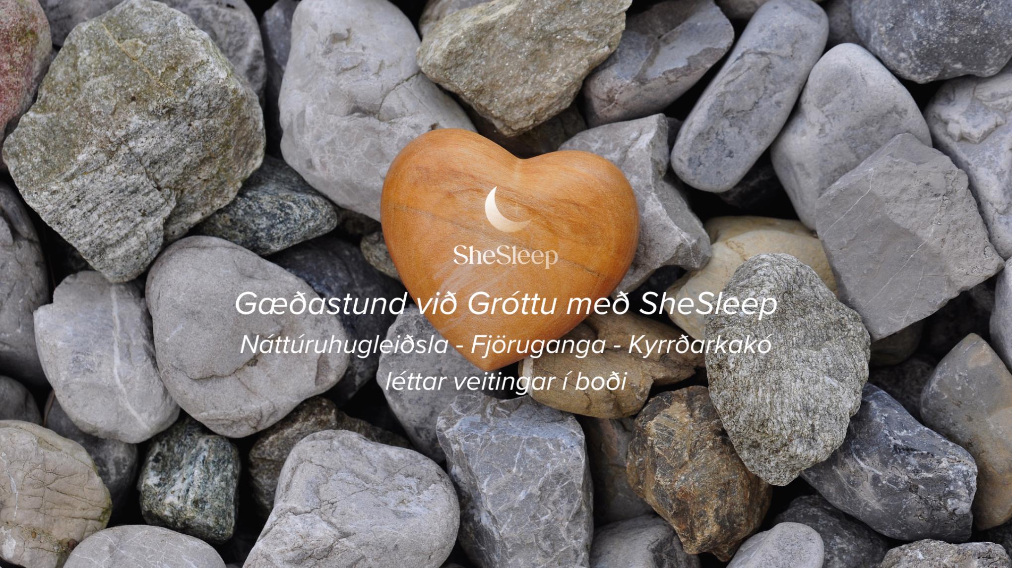 🐚 Nærandi náttúruhugleiðsla, kyrrðarstund með kakói og ganga við Gróttu 🐚