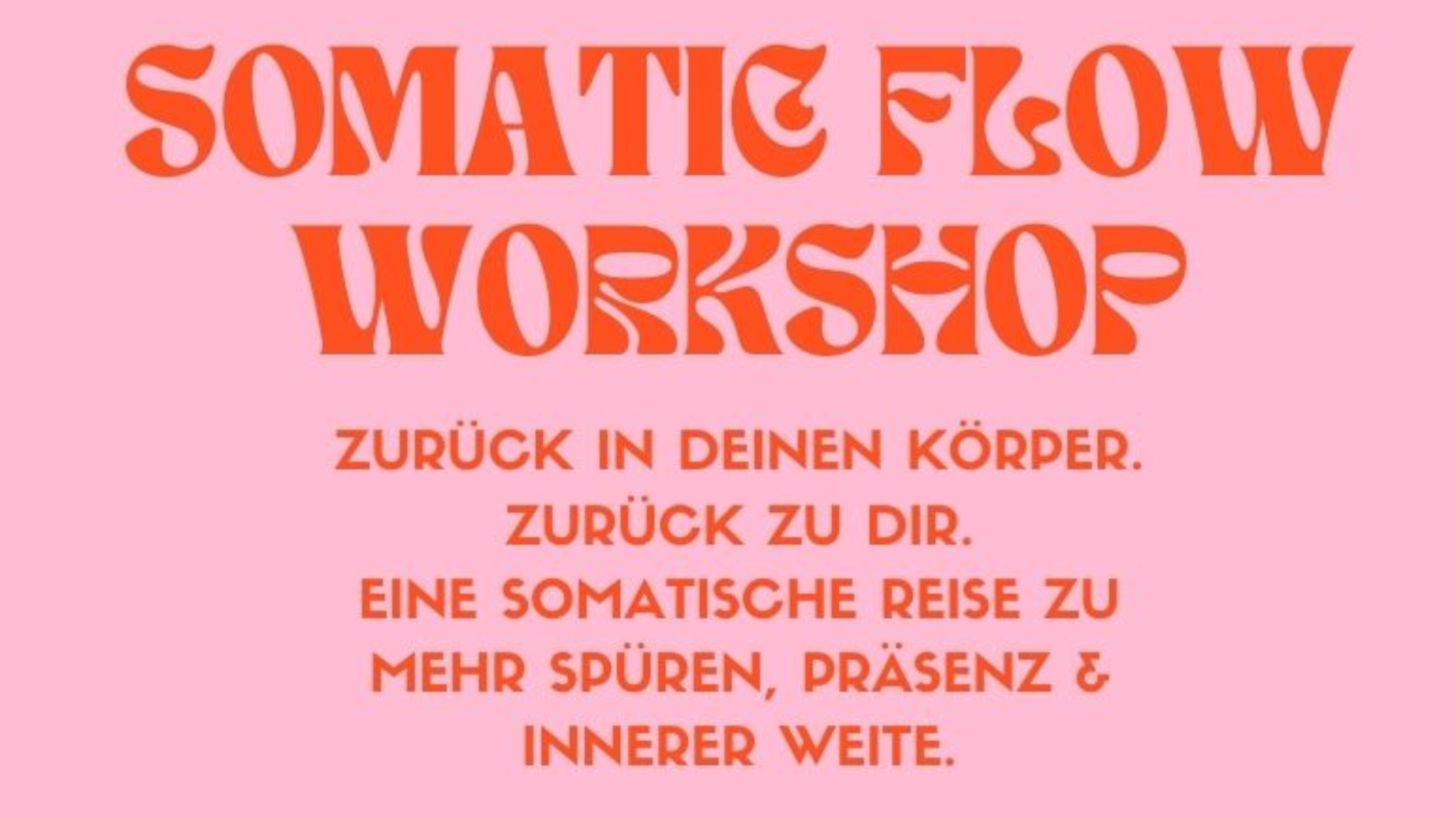 Somatic Flow Workshop