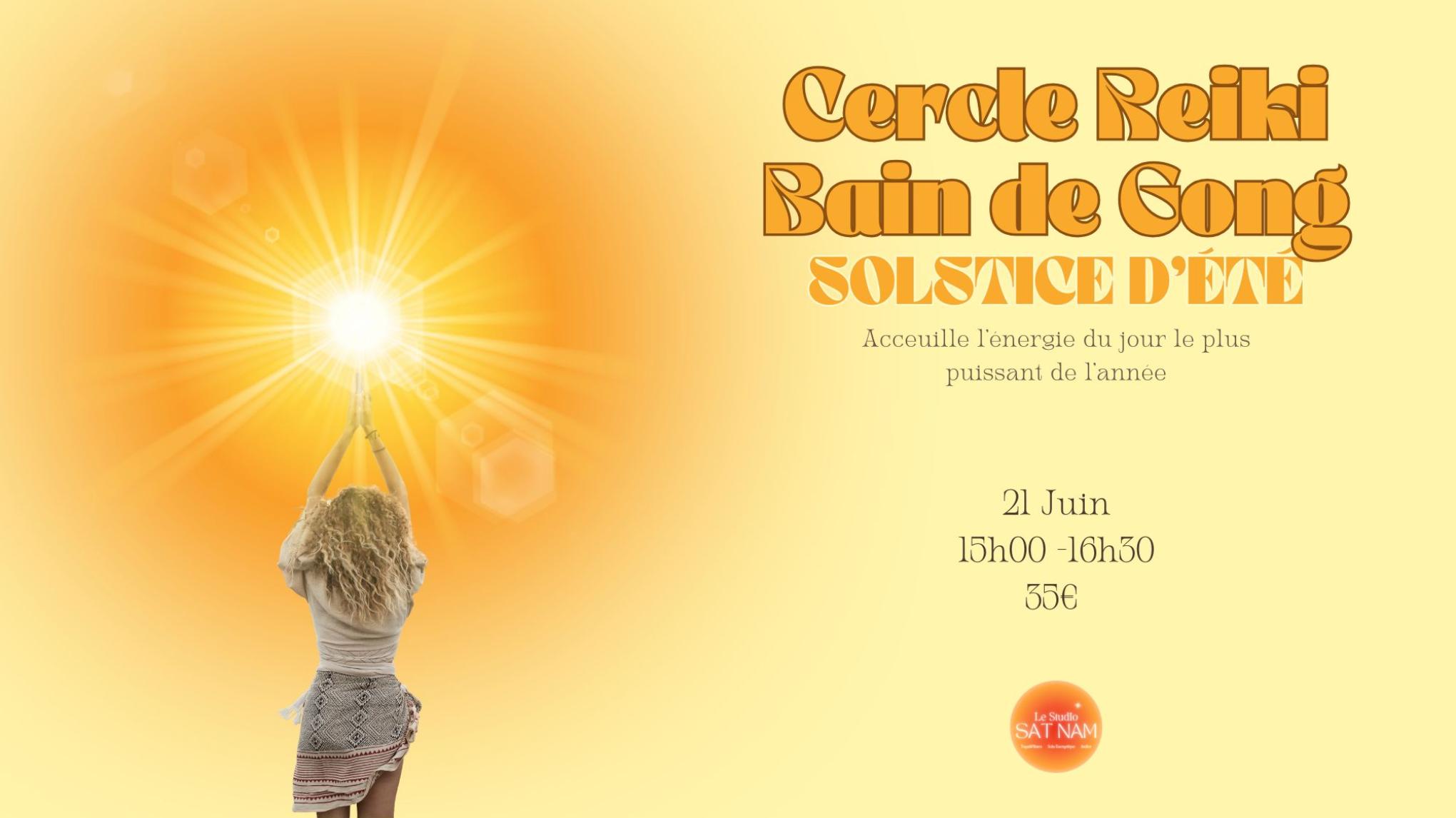 Cercle Reiki et Bain de Gong - Solstice d'Été 🌞🌻