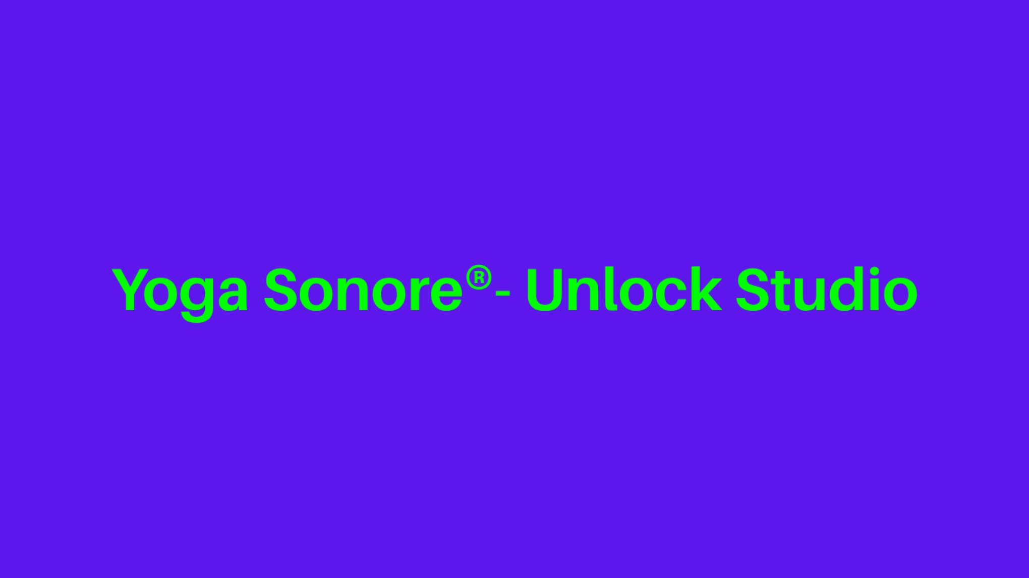 UNLOCK STUDIO : YOGA SONORE X LA COMMUNE