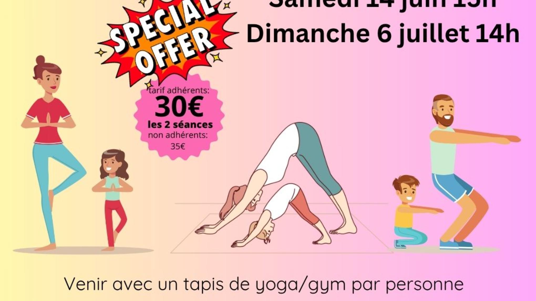 Yoga parents enfants dimanche 6 juillet