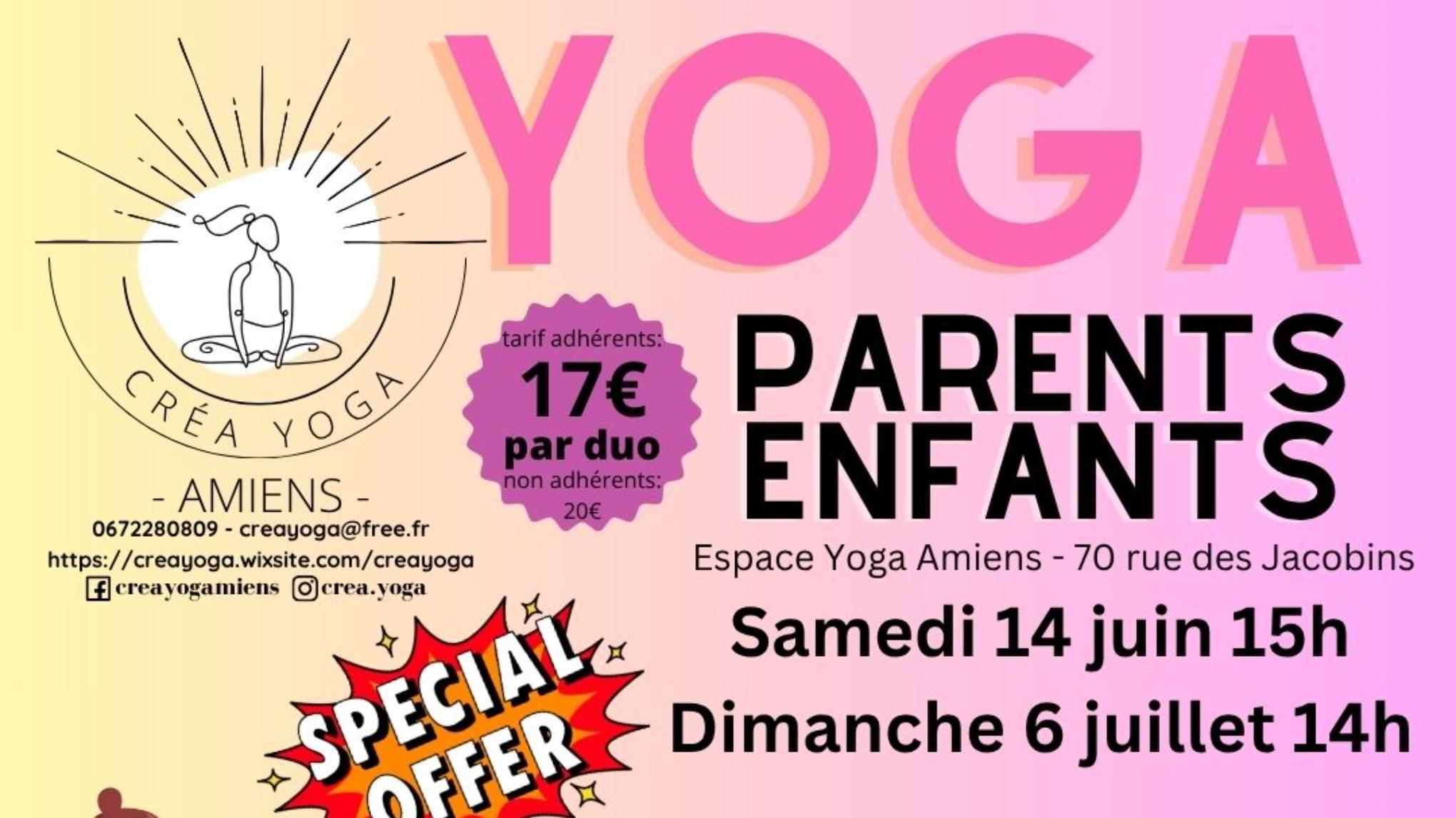 Yoga parents enfants samedi 14 juin