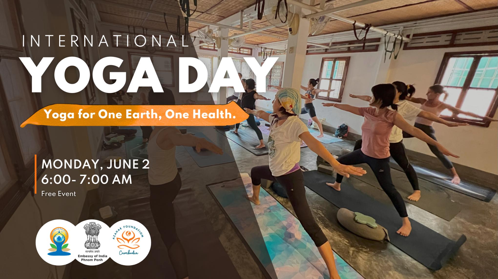 International Yoga Day – Open Class at AZAHAR Cambodia (Free event)