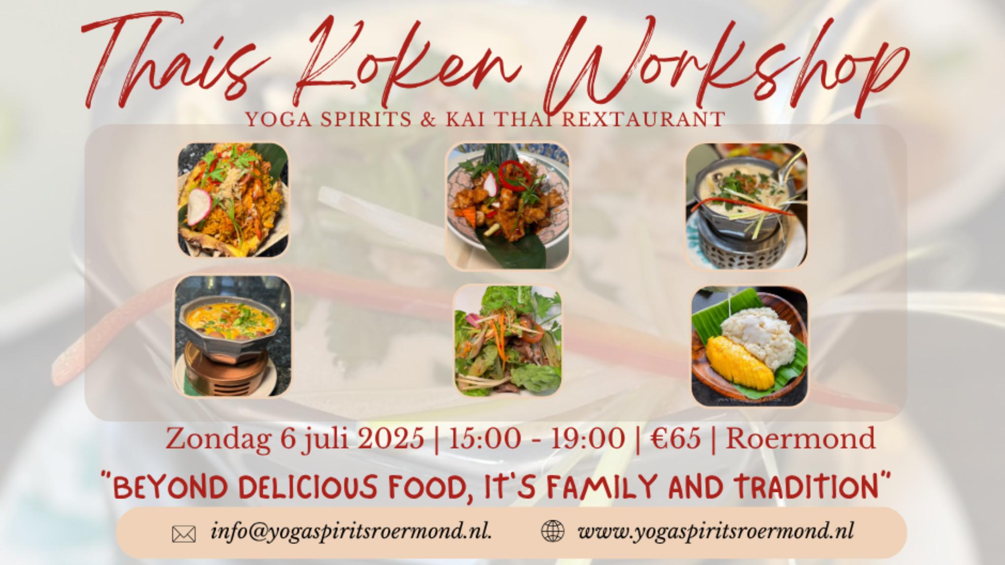 Thai cooking workshop and gathering - Sunday July 6th 2025