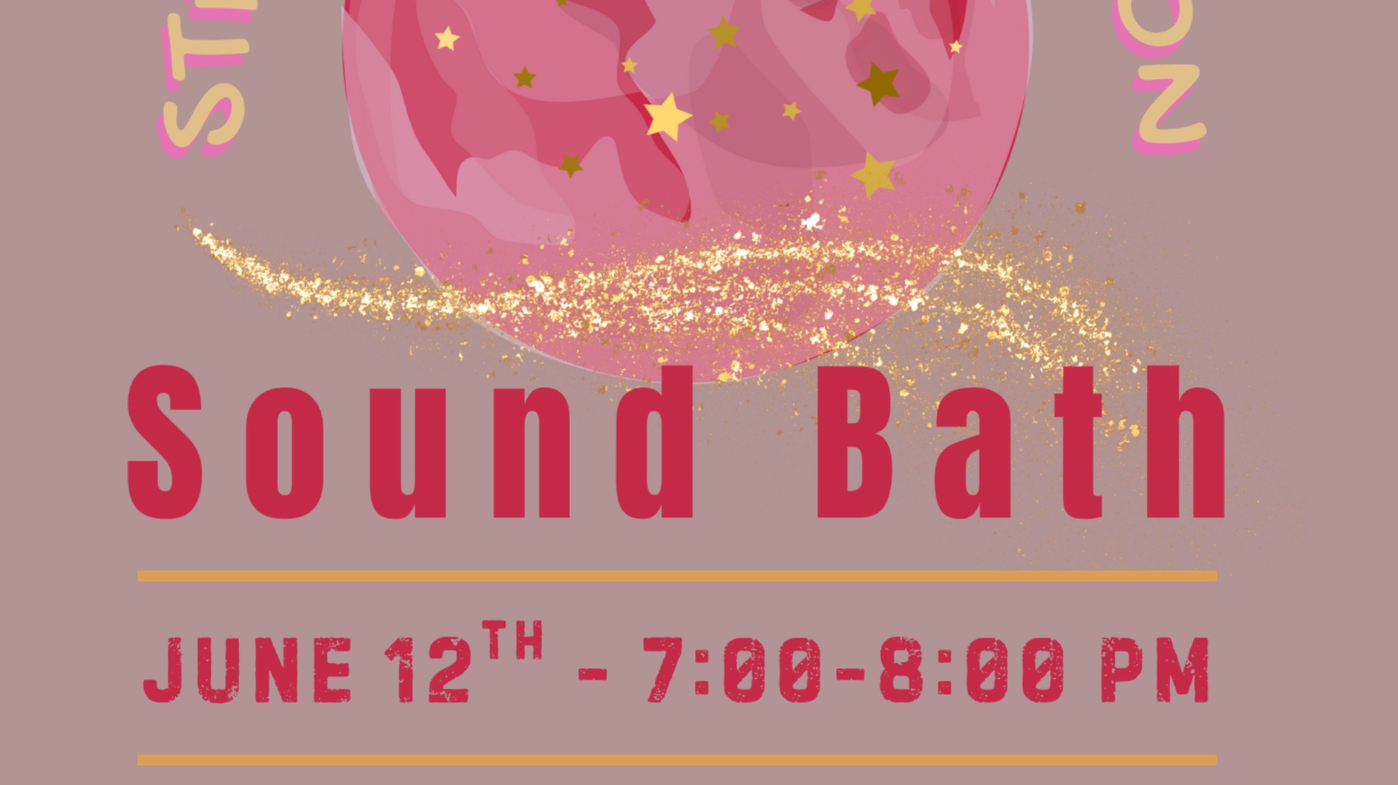 Strawberry full moon sound bath