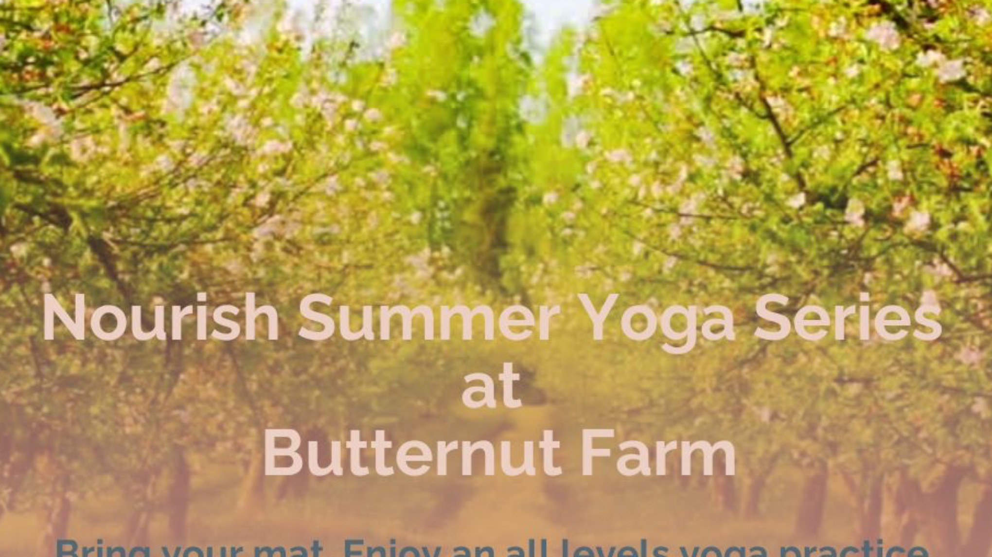 Yoga at Butternut Farm