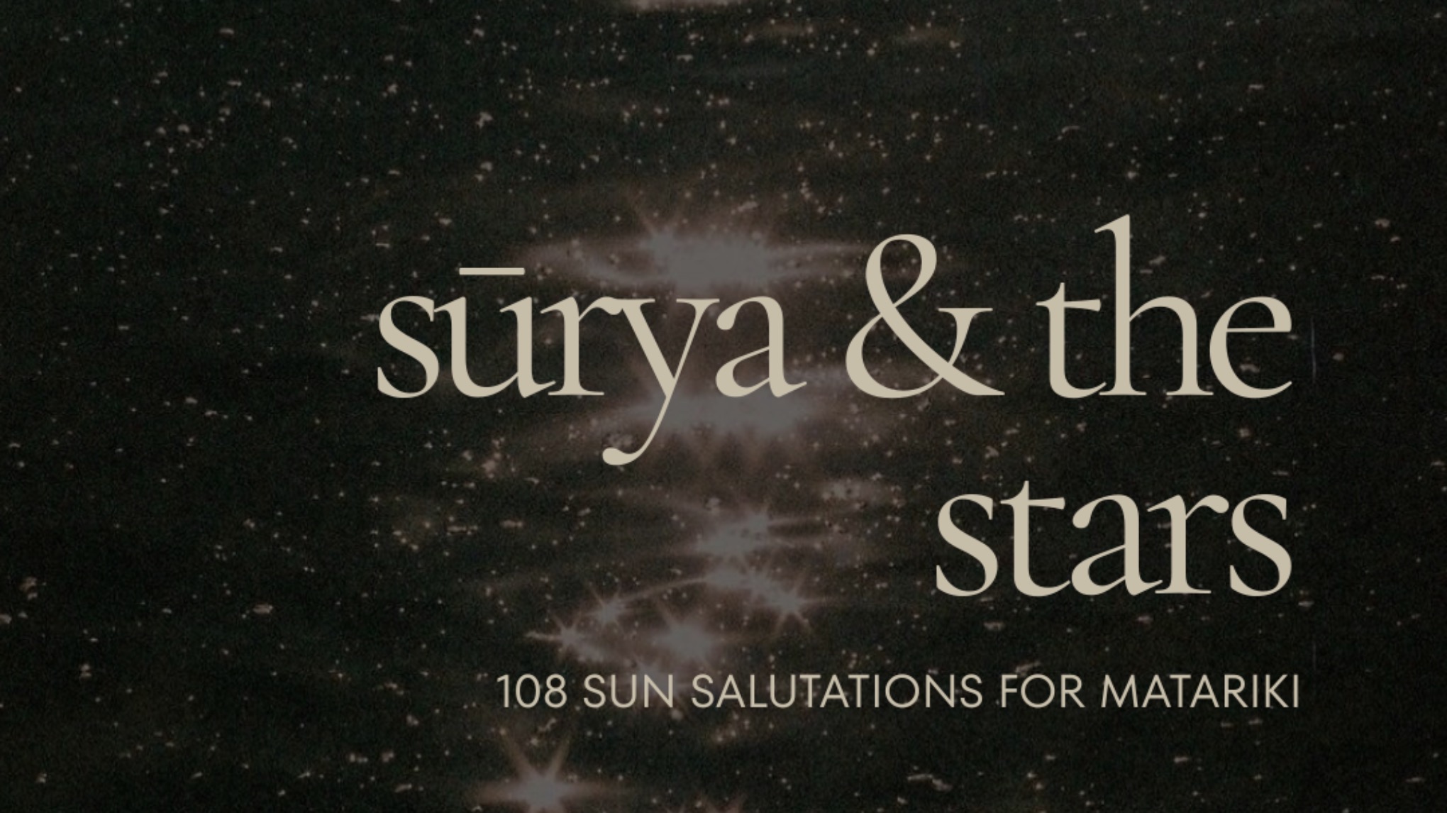 108 Sun Salutations for Matariki ✨
