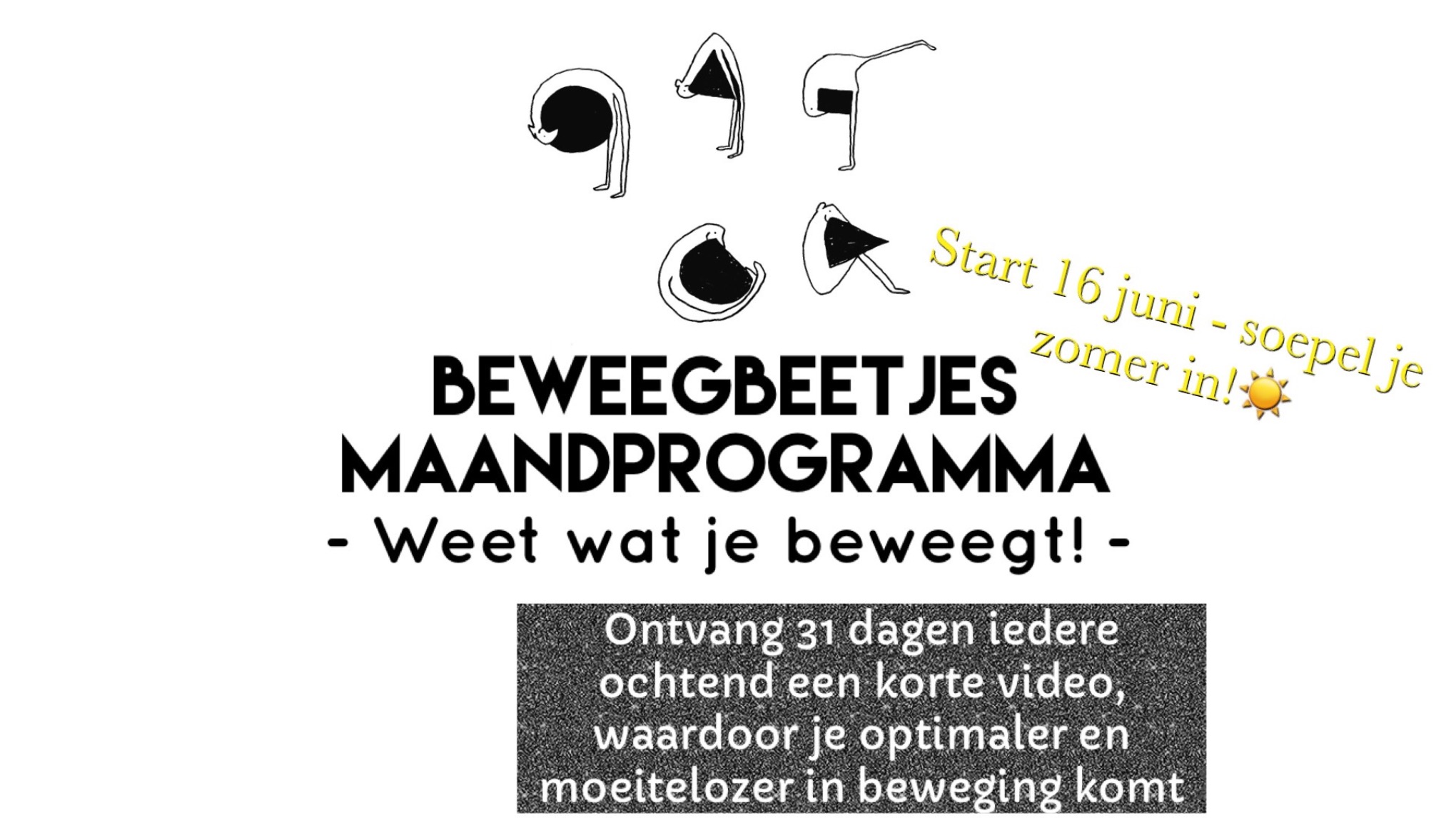 Beweegbeetjes Maandprogramma juni: Weet wat je beweegt!