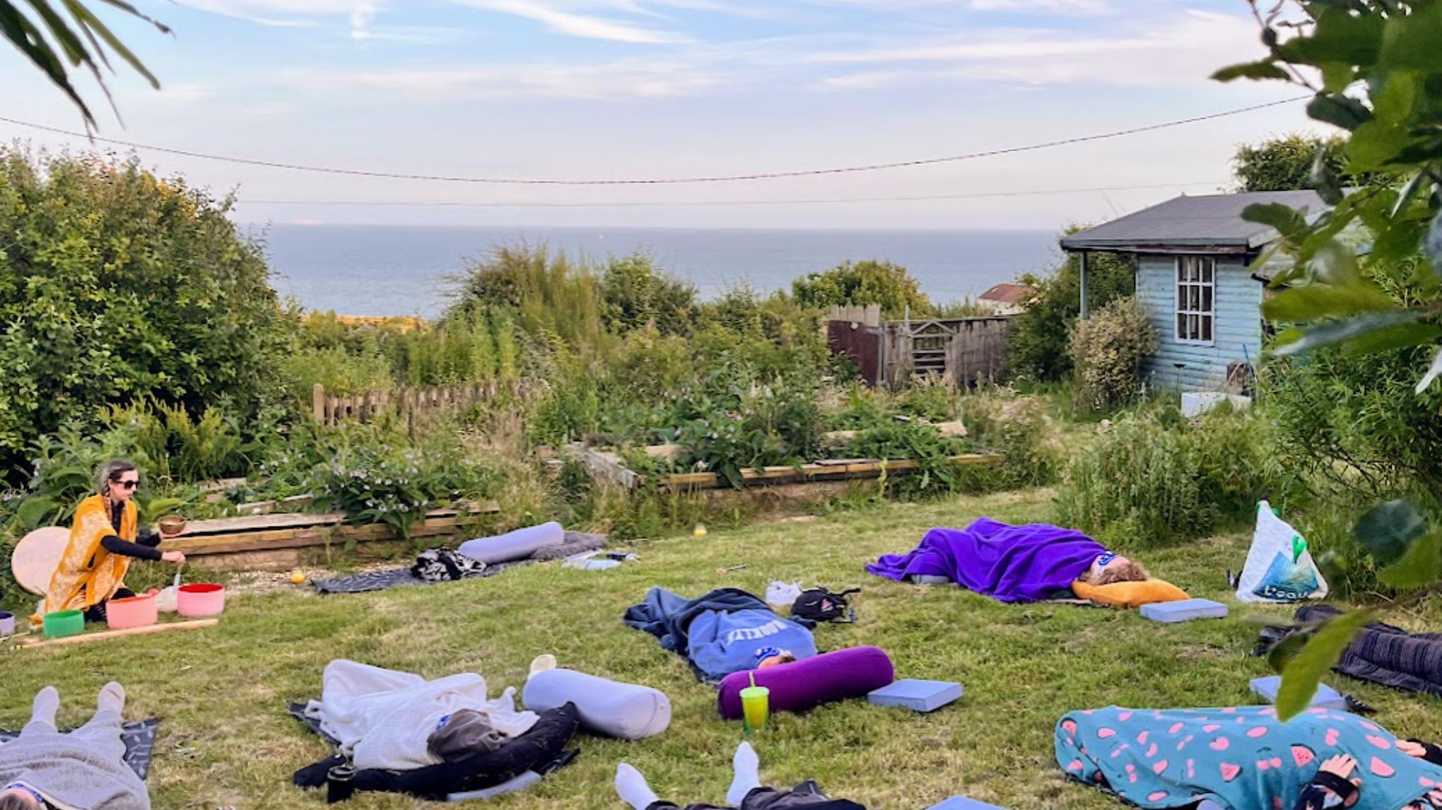 Yoga, Stillness & Sound on Newhaven Cliffs