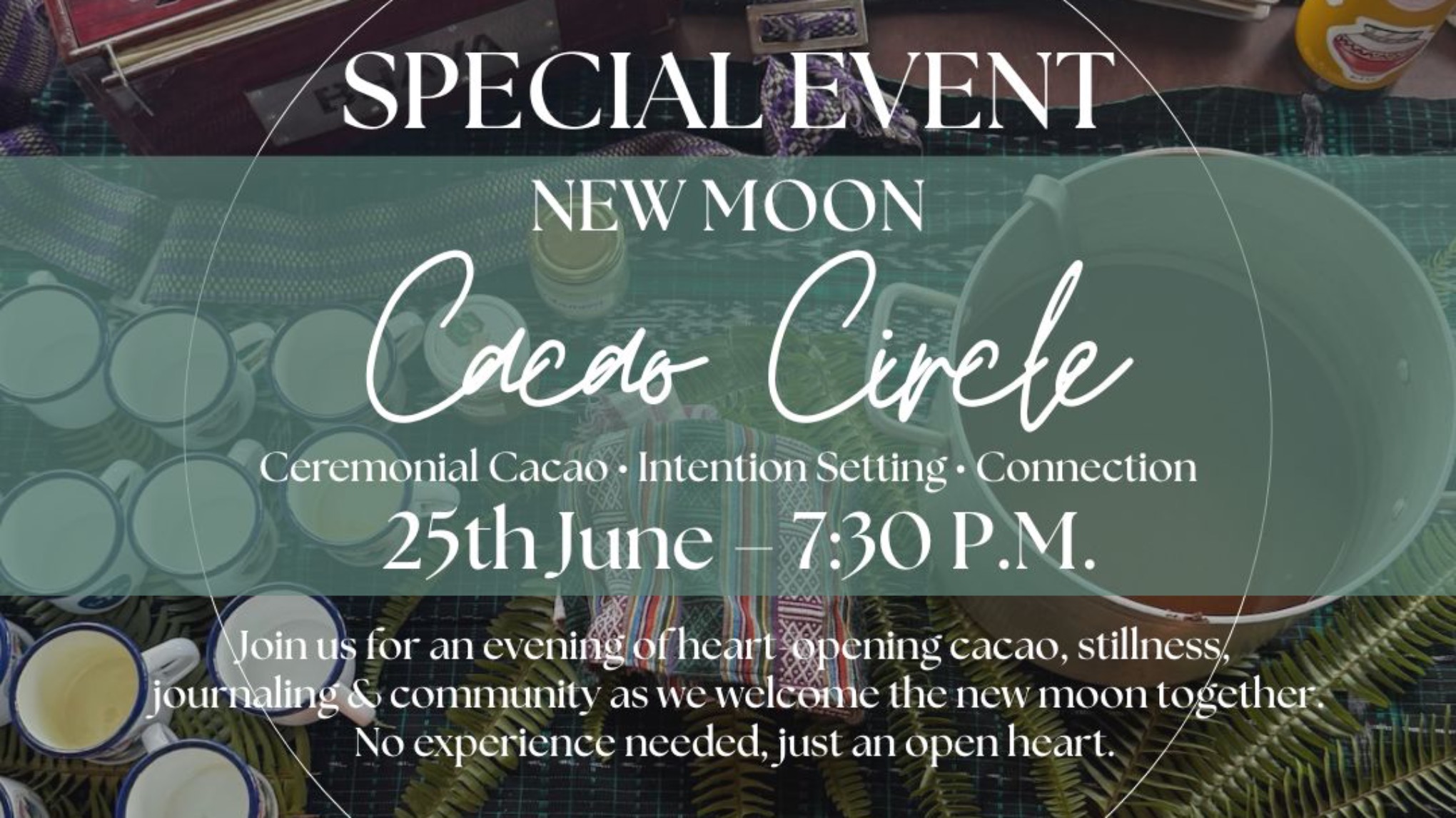New Moon Cacao Circle & Yin Yoga Meditation