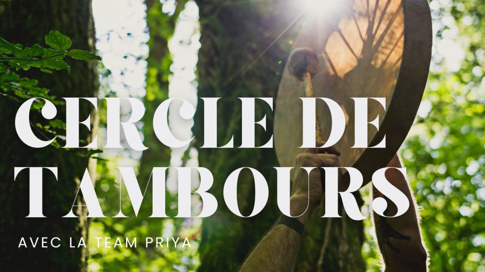 Cercle de Tambours avec toute la Team