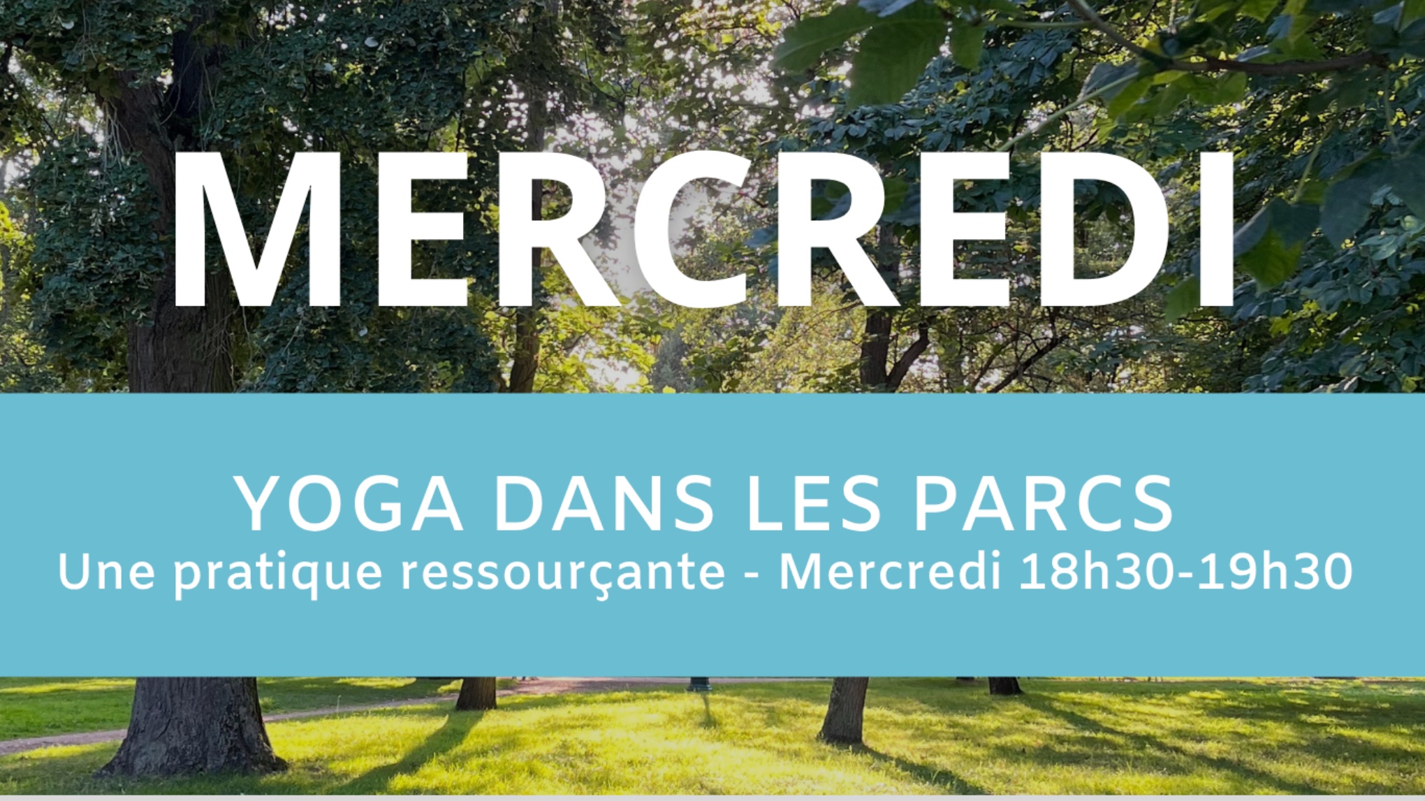 Yoga en plein air ☀️Mercredi 18h30-19h30