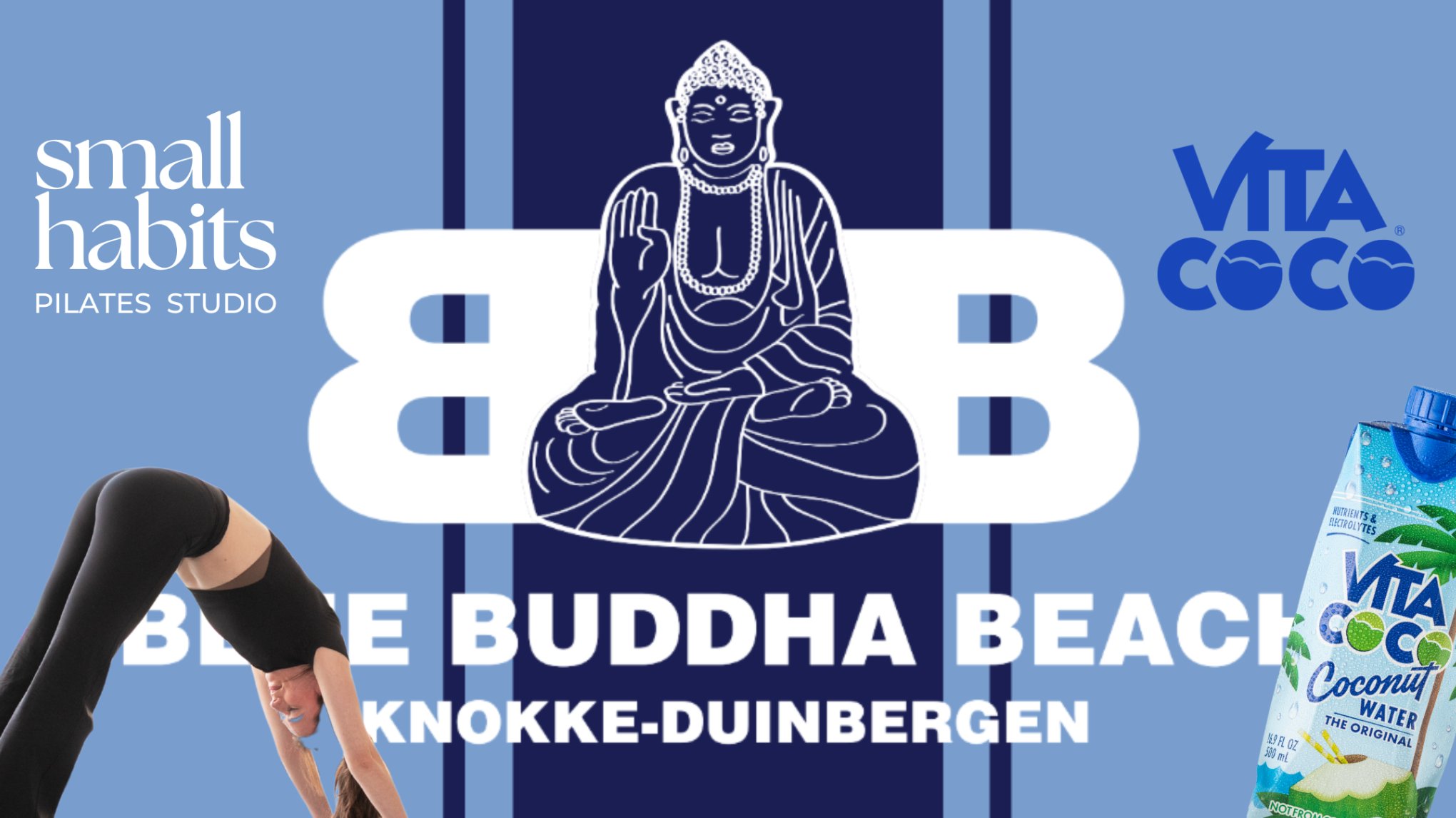 🌊 Pilates op het Strand @Blue Buddha Beach, Knokke-Heist