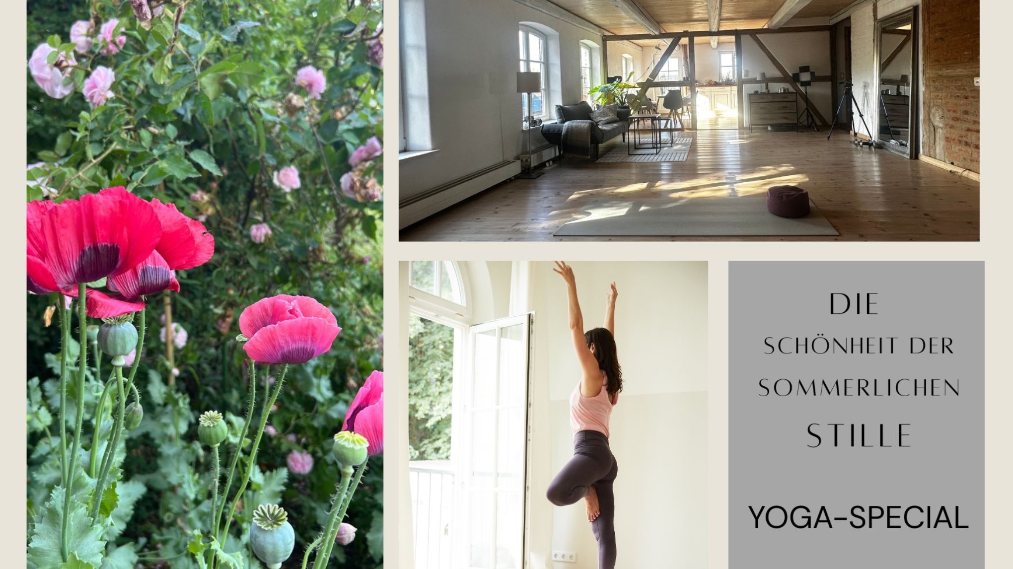 Die Schönheit sommerlicher Stille - Yoga-Special in Curau