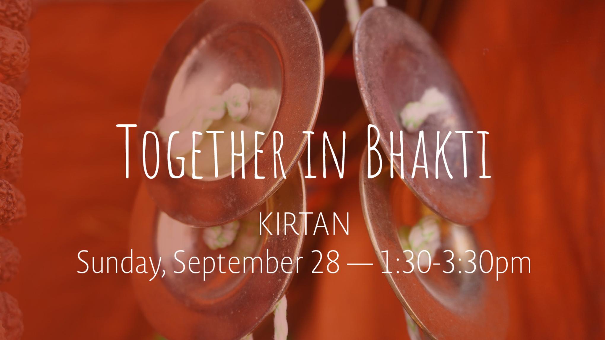 Together in Bhakti Kirtan | Sept 28