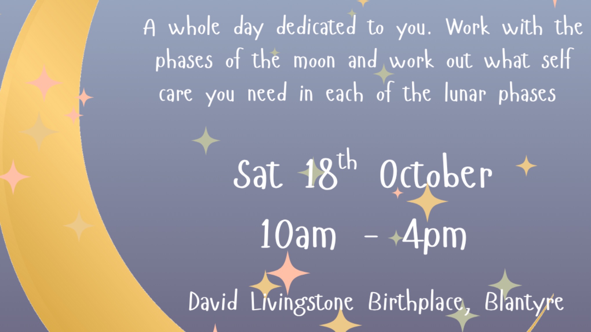 MOON & ME, DAY RETREAT