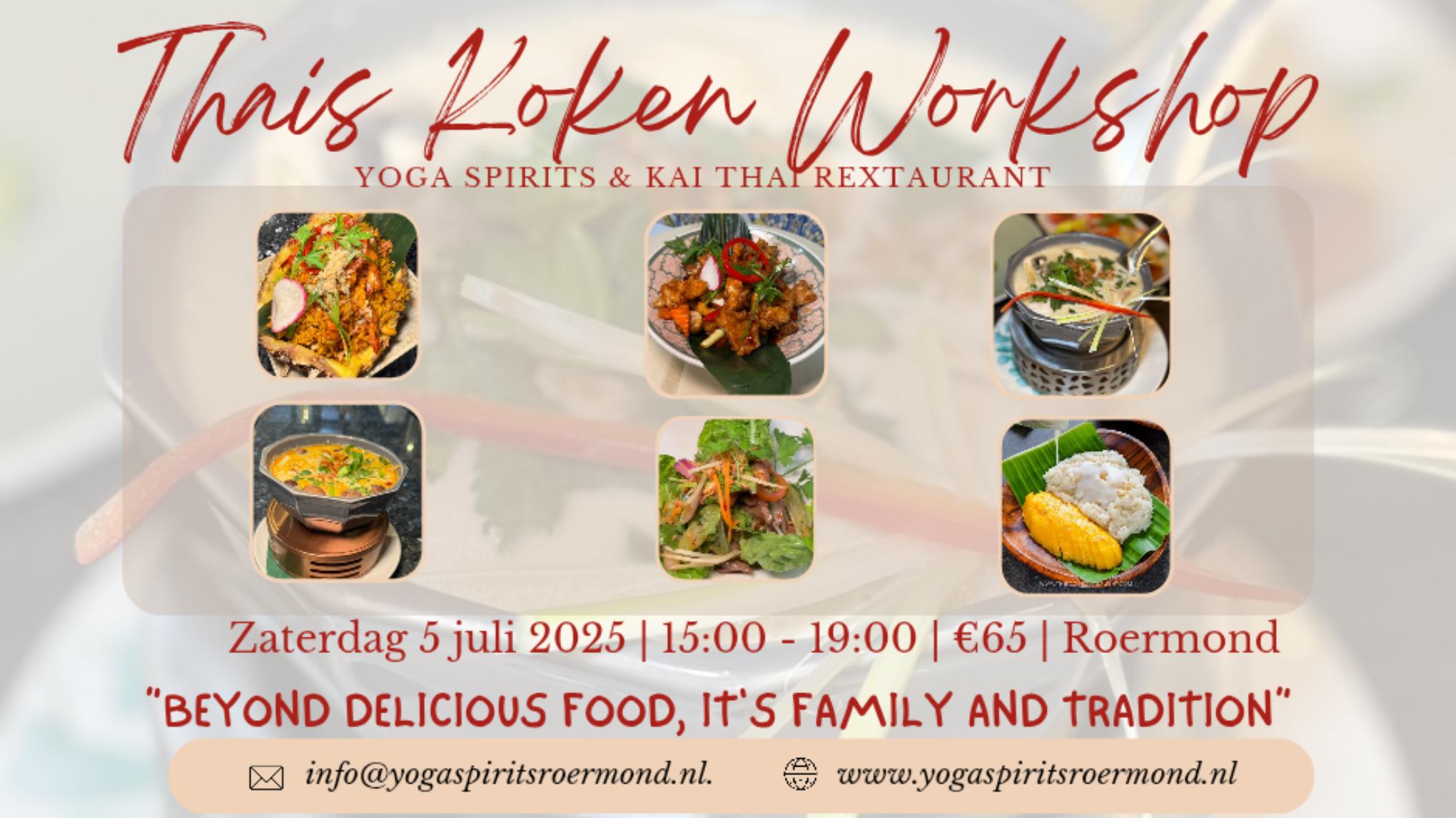 Thai cooking workshop and gathering - Saturday July 5th 2025