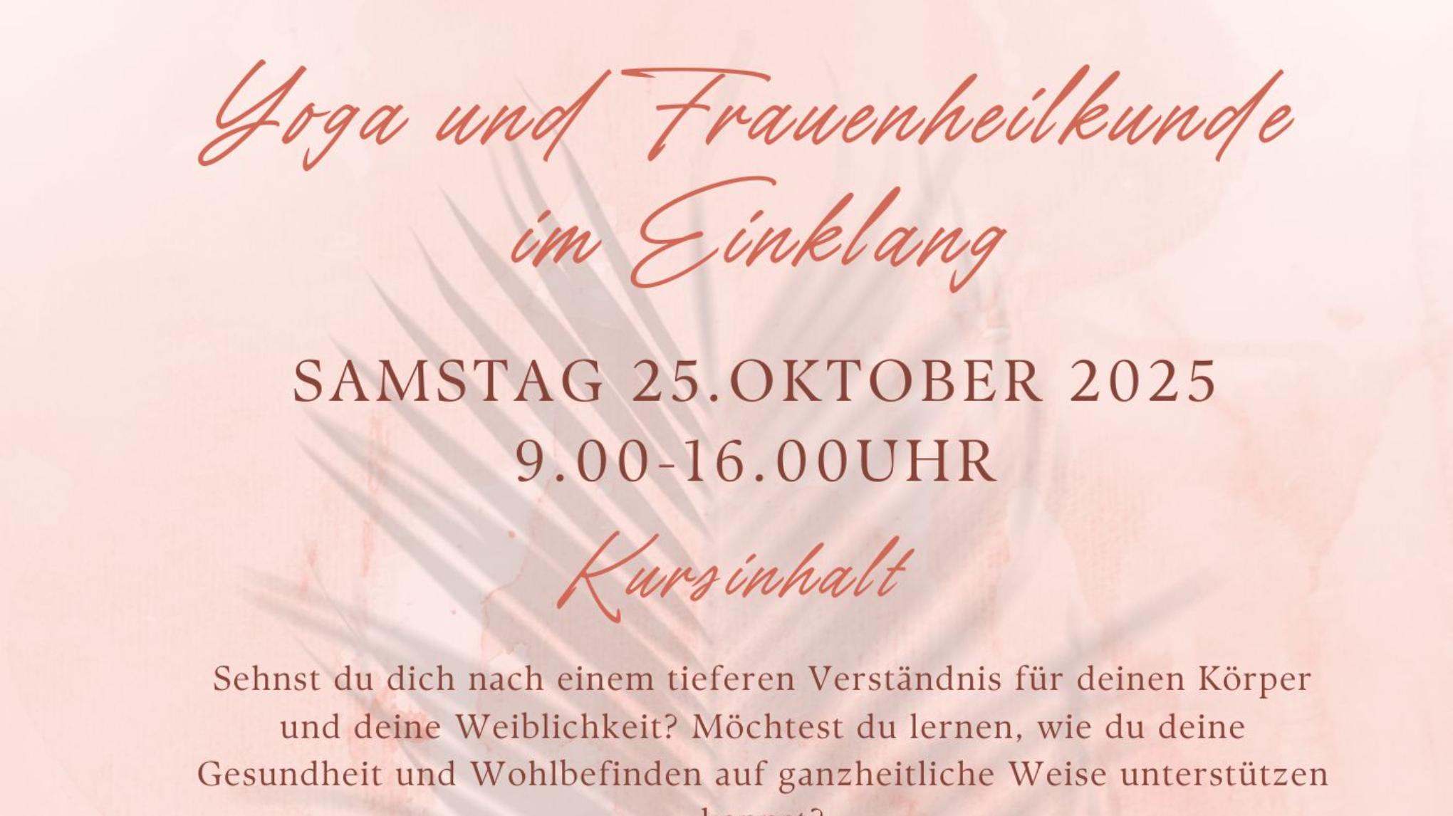 Yoga & Frauenheilkunde im Einklang