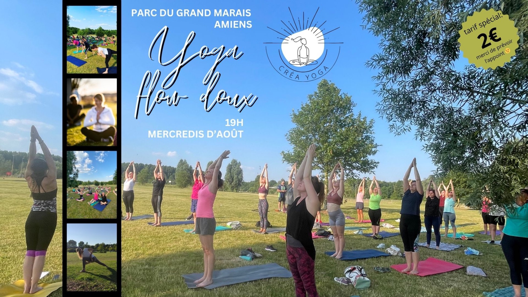 Yoga flow doux au parc