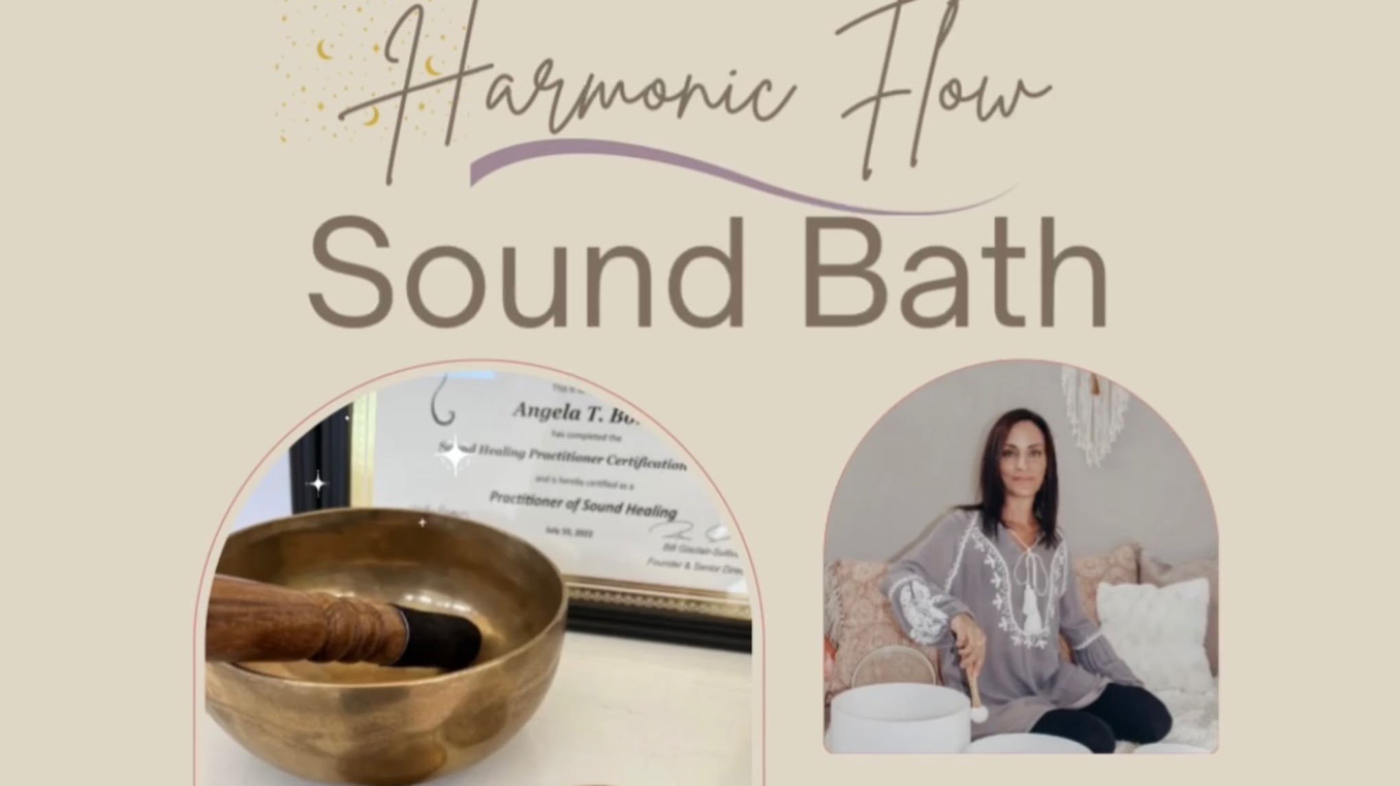 Harmonic flow sound bath