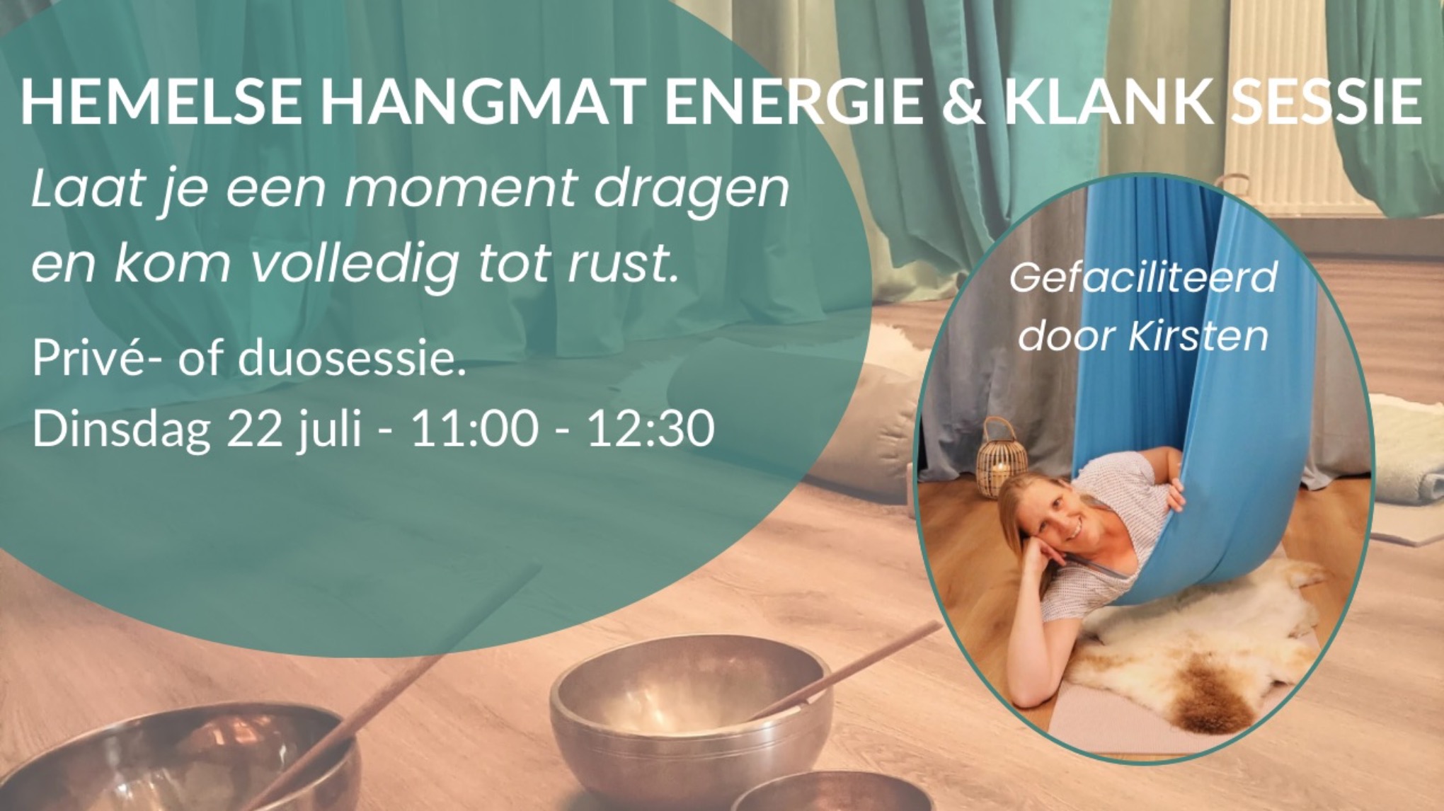 Hemelse Hangmat – Energie en Klank Sessie (privé- of duosessie)