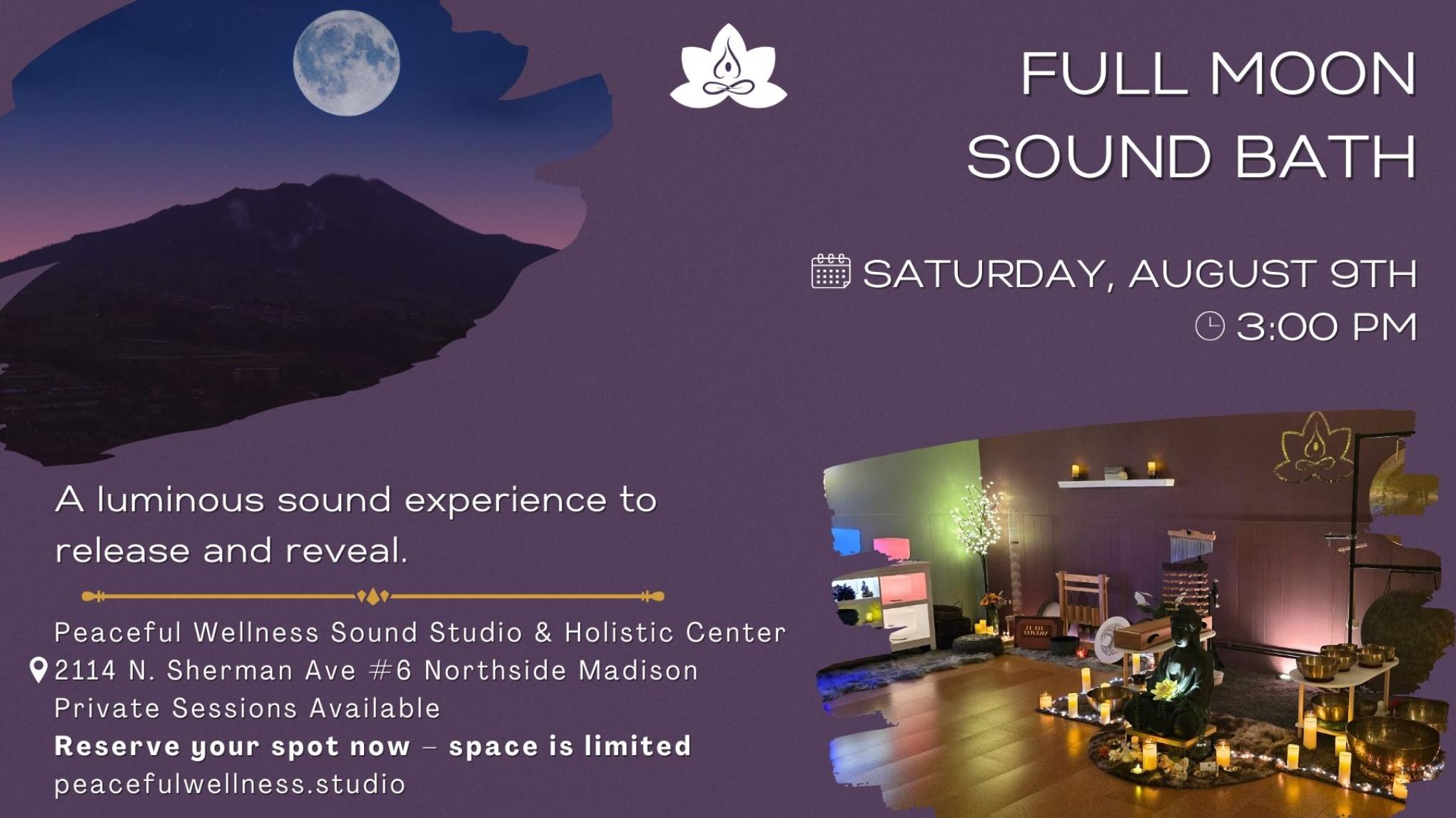 MADISON Full Moon Sound Bath: Illumination & Inner Clarity