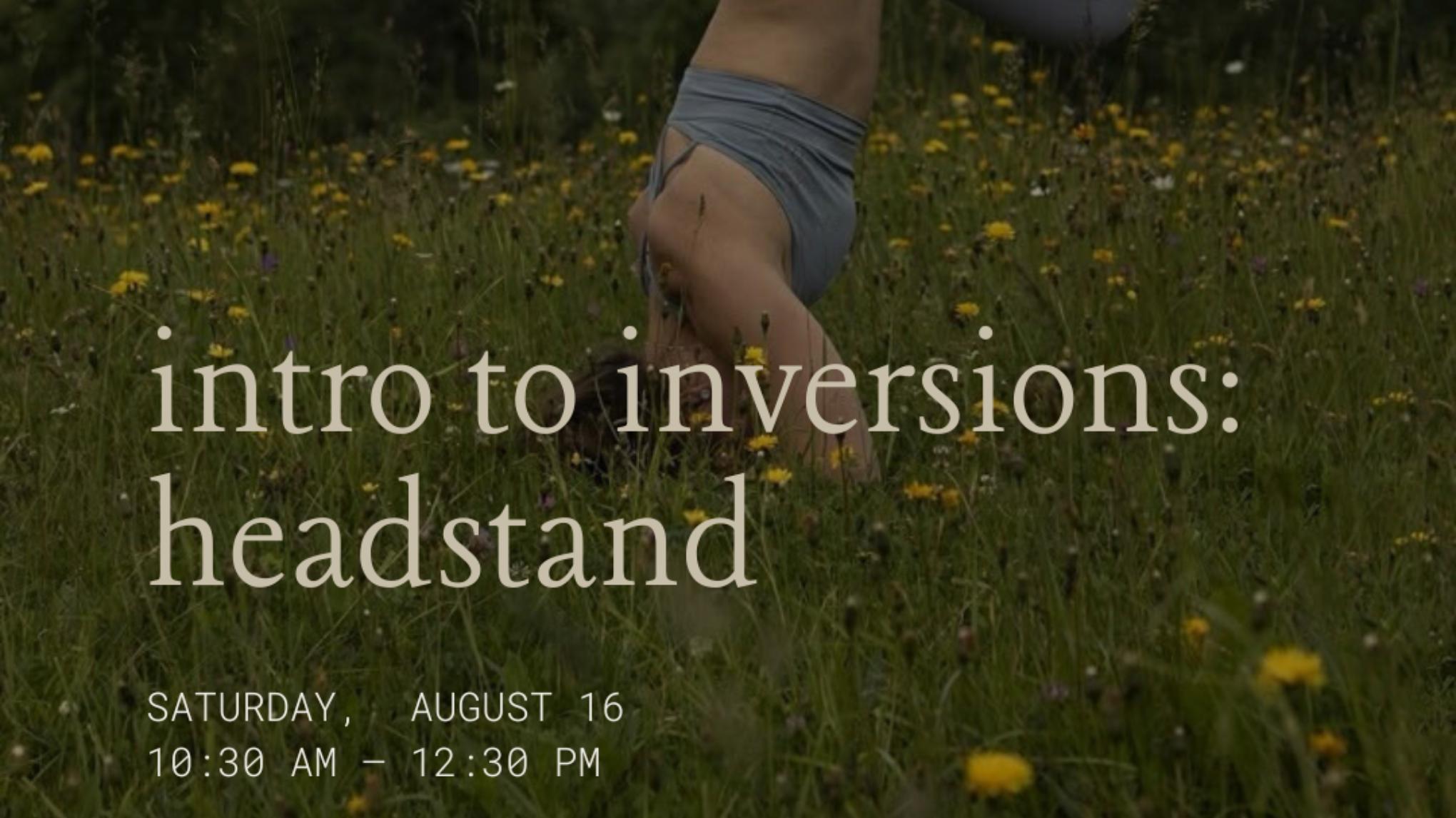 Intro to Inversions: Headstand