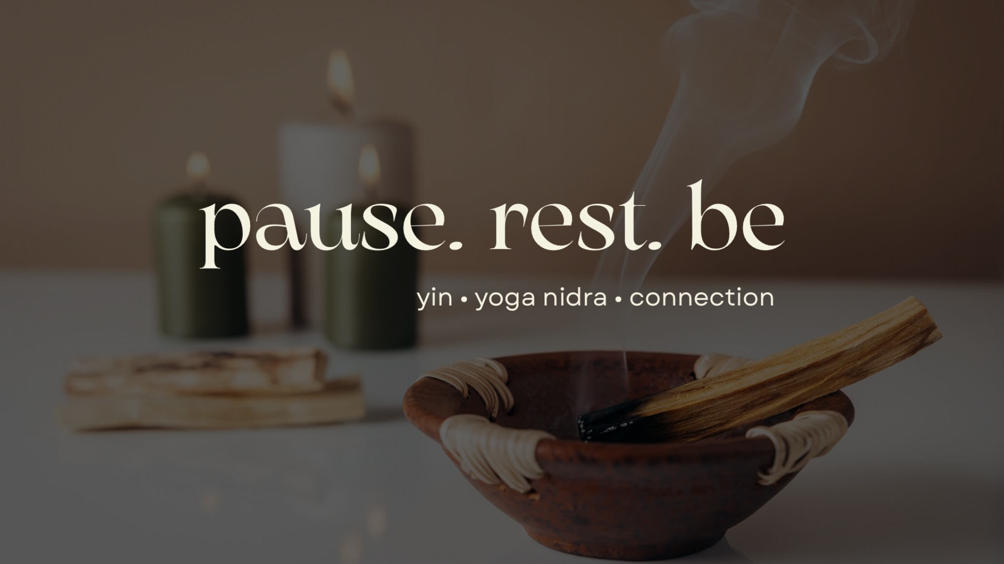pause. rest. be 〰️ yin • yoga nidra • connection