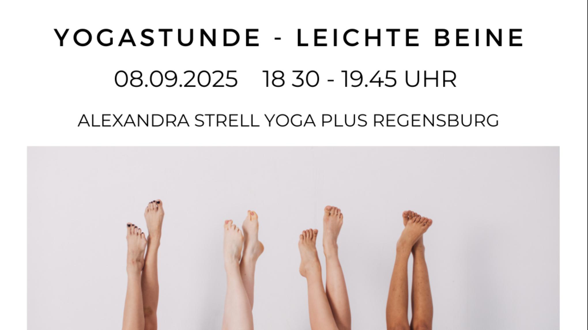 Yogastunde - Leichte Beine