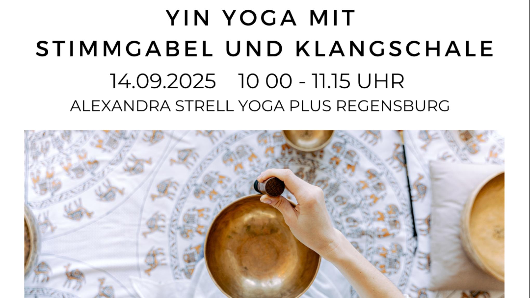 Yin Yoga mit Stimmgabel und Klangschale