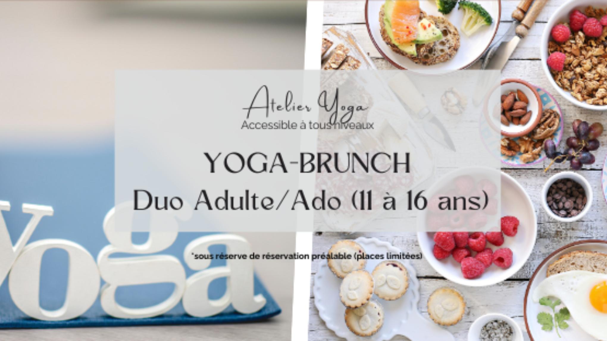 🌿 Atelier Yoga Brunch – Duo Adulte / Ado  (11 à 15 ans)