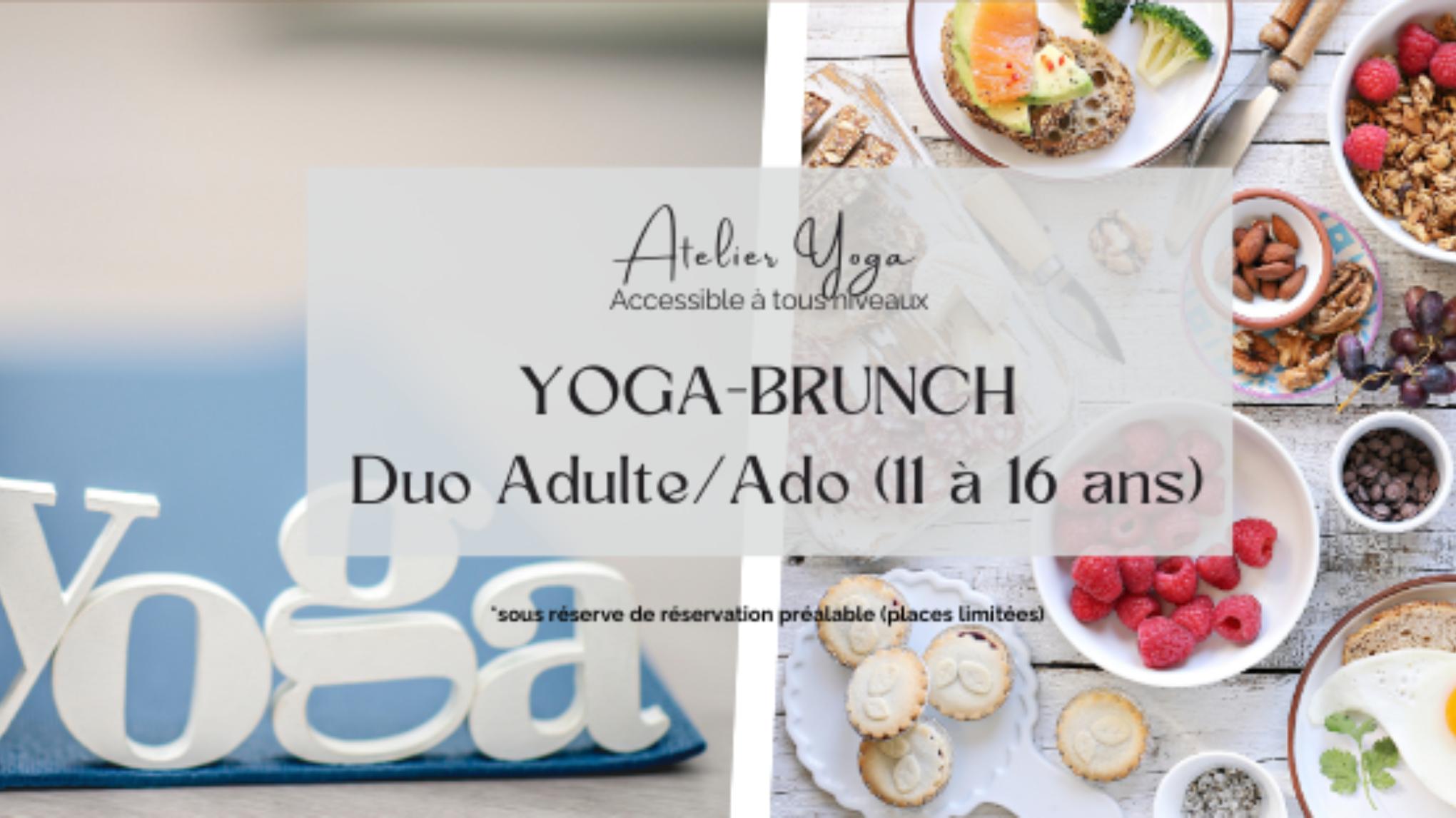 🌿 Atelier Yoga Brunch – Duo Adulte / Ado (11 à 15 ans)