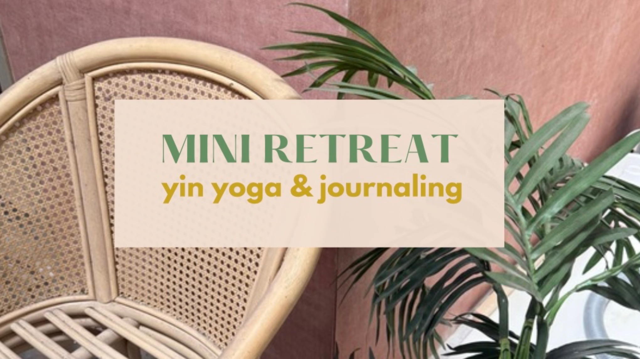 MINI RETREAT SPECIAL – Yin yoga & journaling - ochtend sessie
