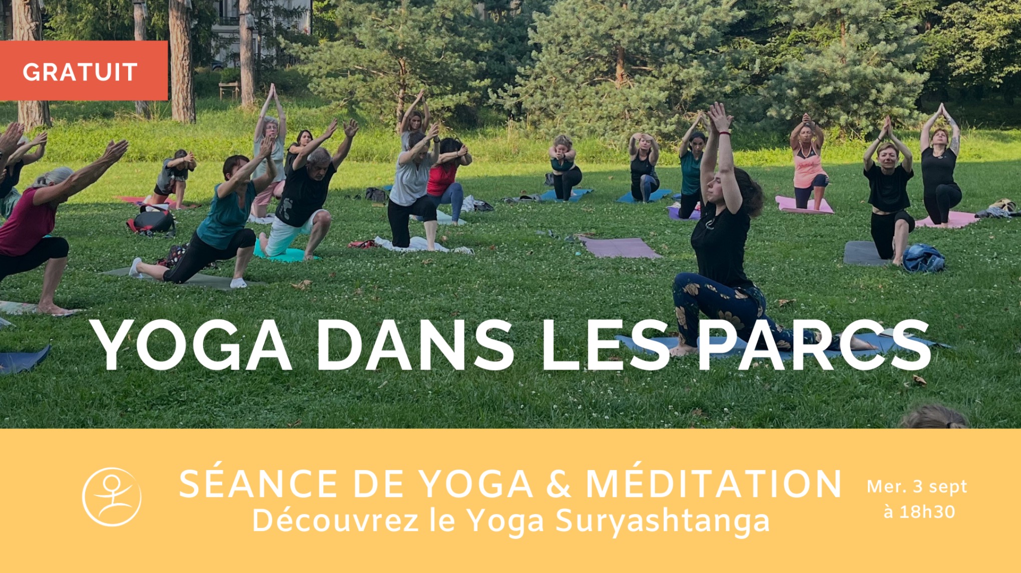 GRATUIT - Yoga Suryashtanga & méditation dans les parcs de Vichy