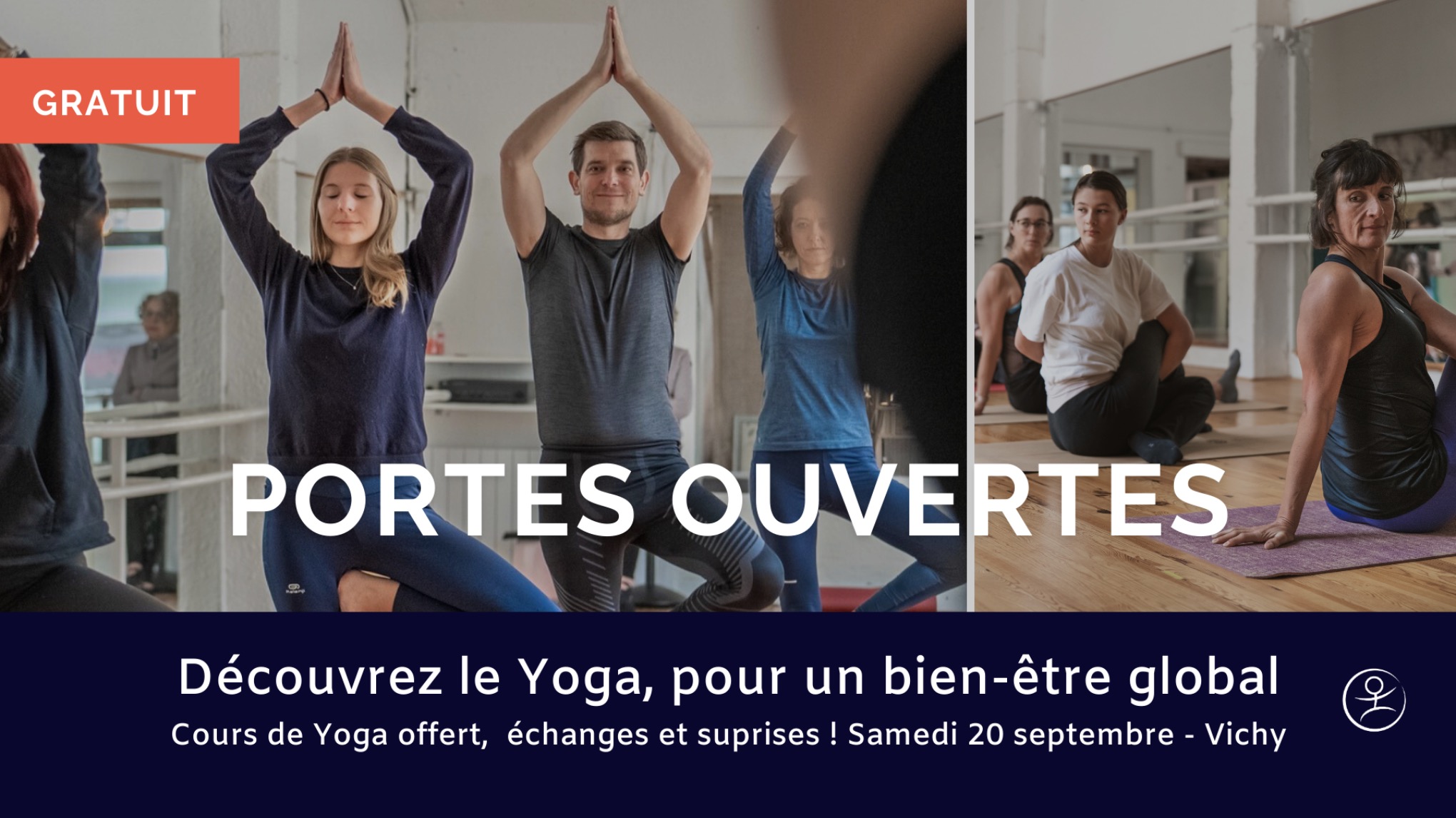 PORTES OUVERTES - Cours de 16h- Découvrez le Yoga, pour un bien-être global