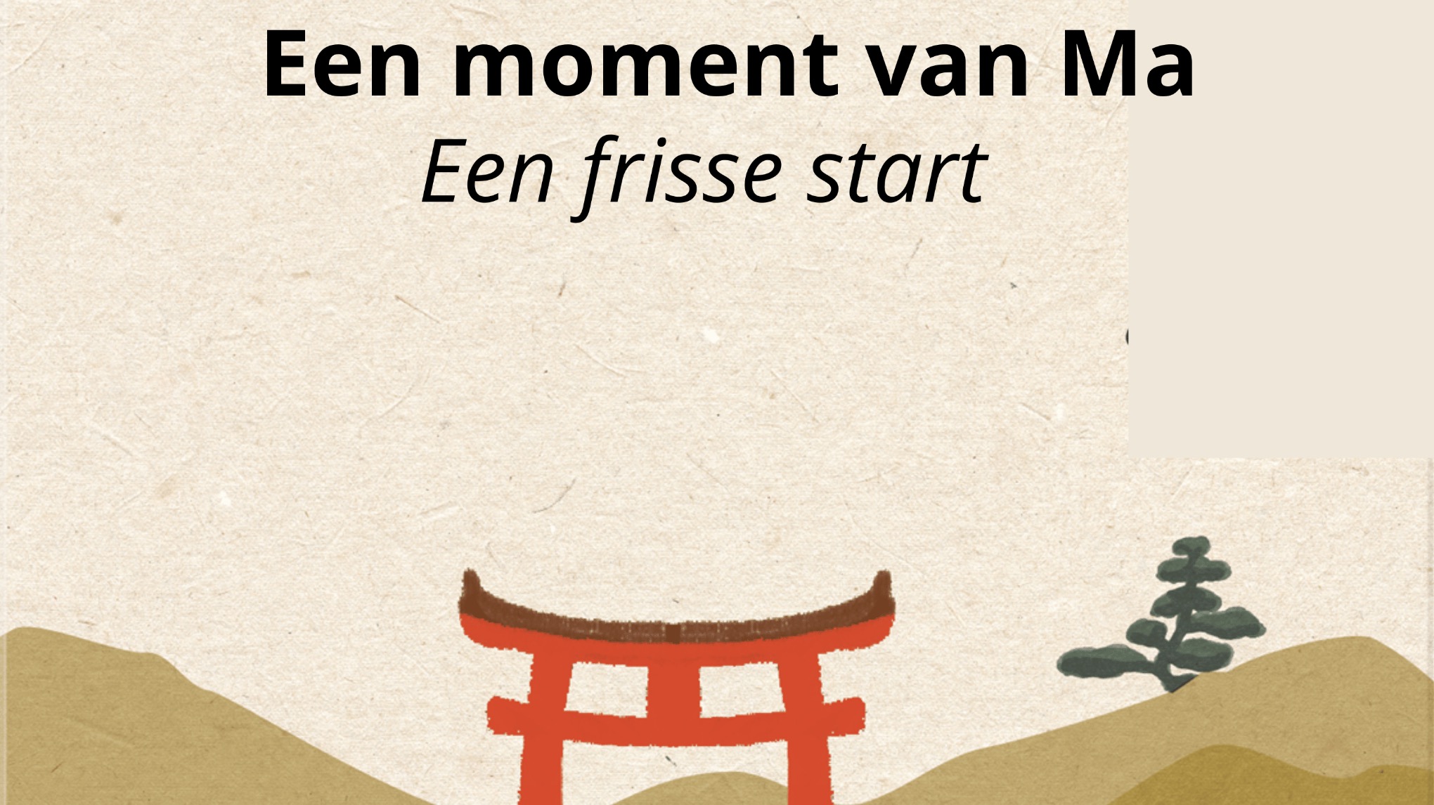 Een moment van Ma: een frisse nieuwe start in SEPTEMBER