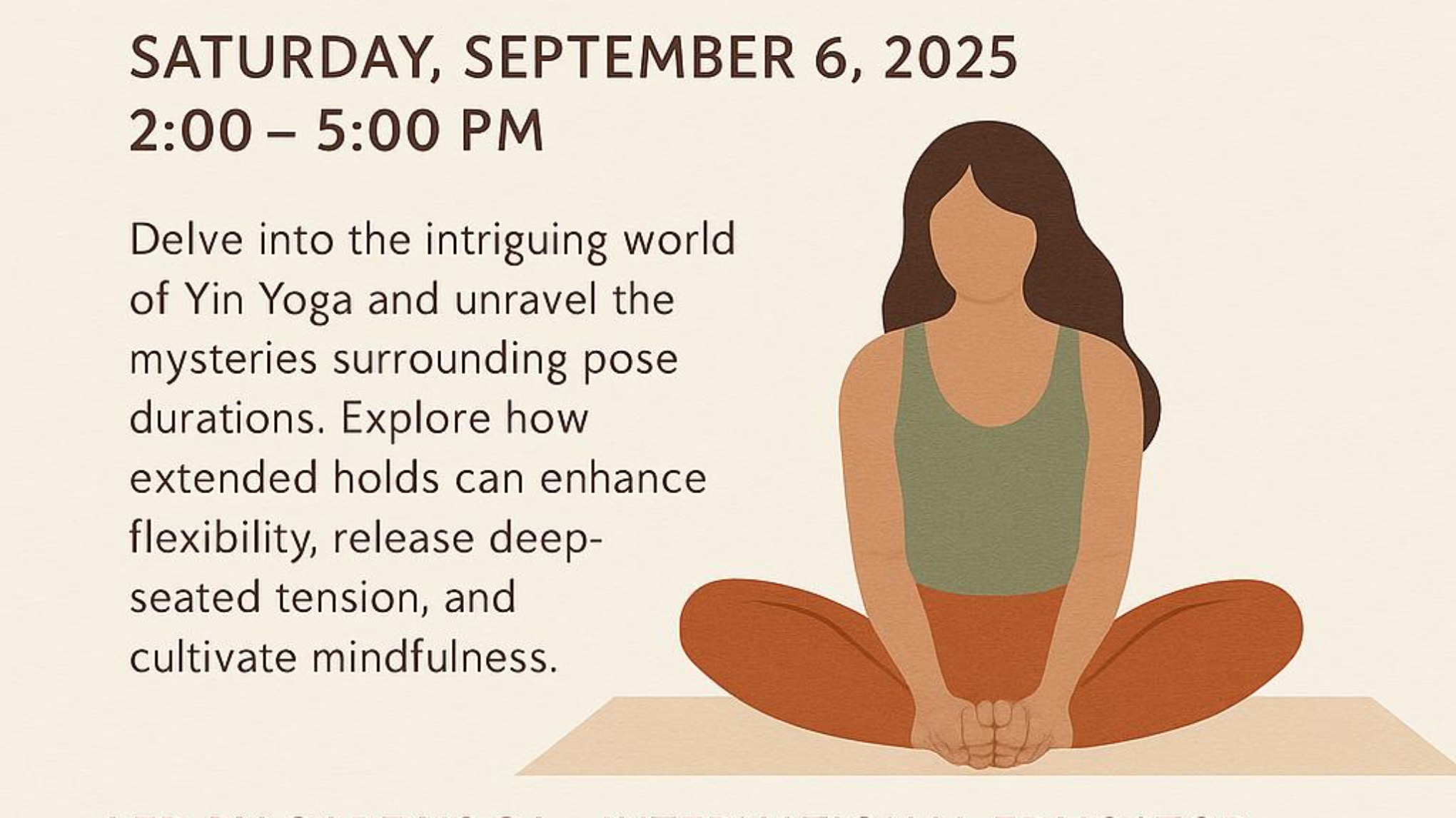 Yin Yoga Workshop: Embracing Yin - Exploring the Depth of Pose Duration
