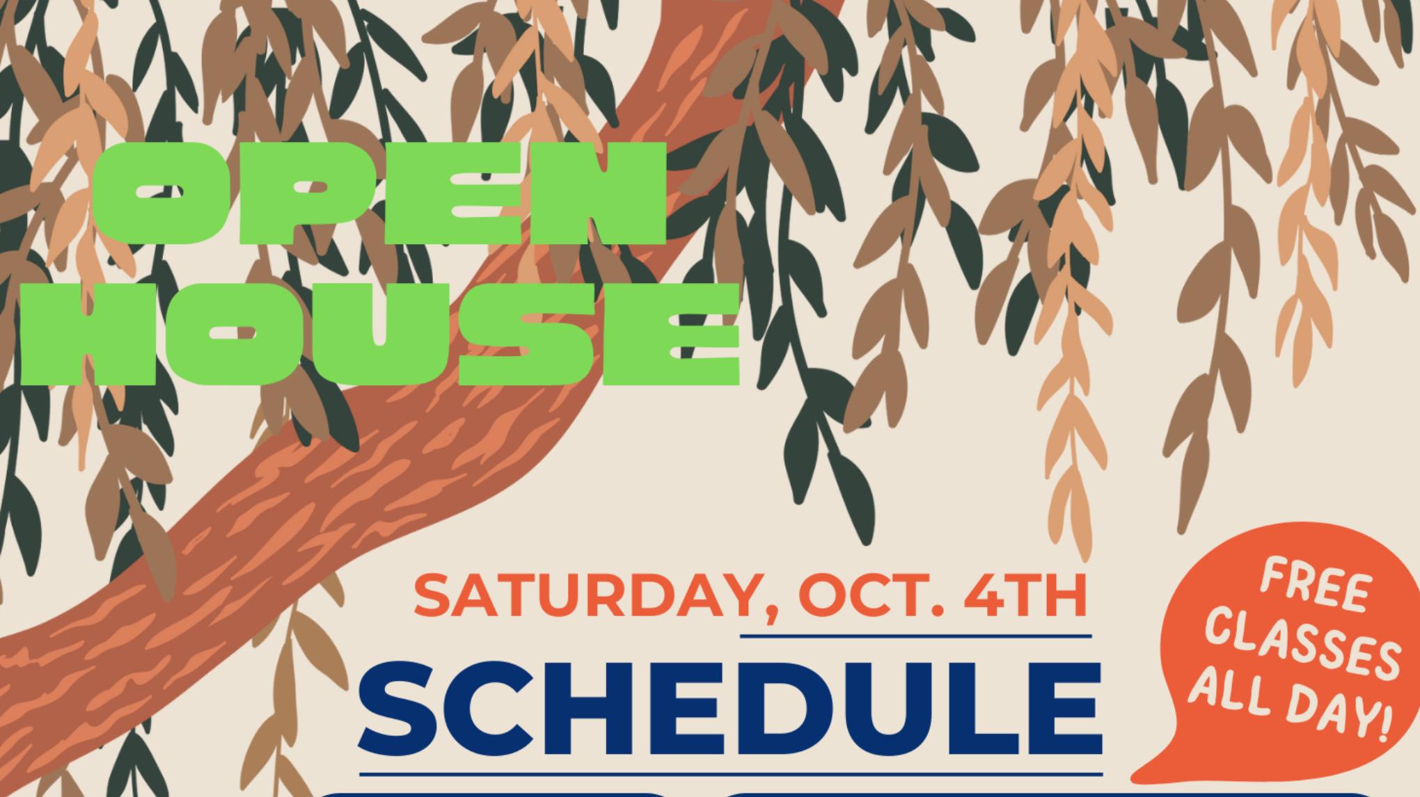 OPEN HOUSE - FREE Classes All Day, Therapy Talks, Art Activities & More