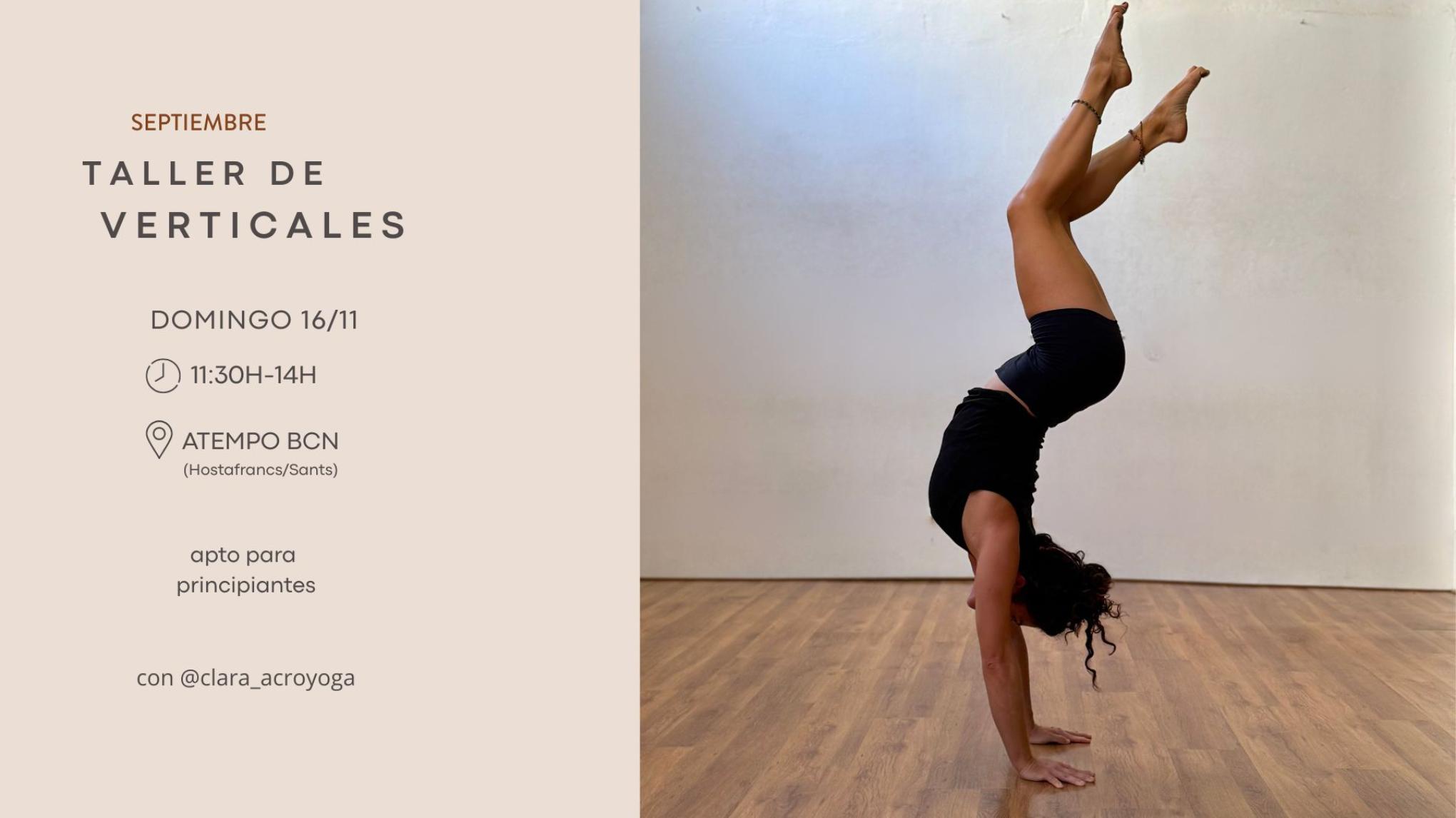 Taller de verticales "Life is better upsidown"