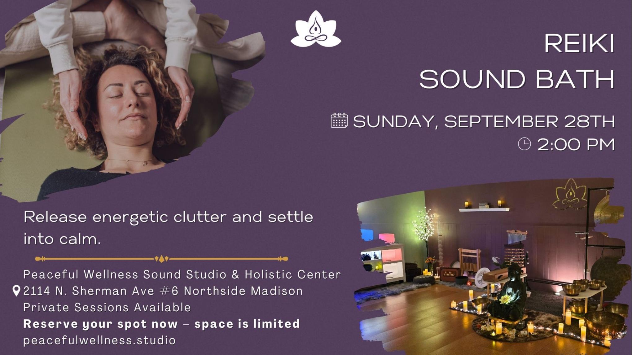 MADISON Reiki Sound Bath for Calm and Clarity