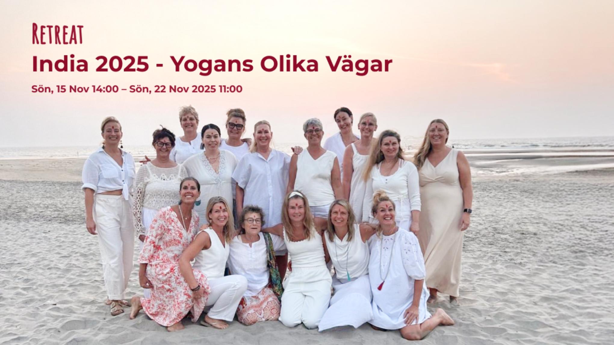 Bokningstid slut - Retreat - India 2025 - Yogans Olika Vägar