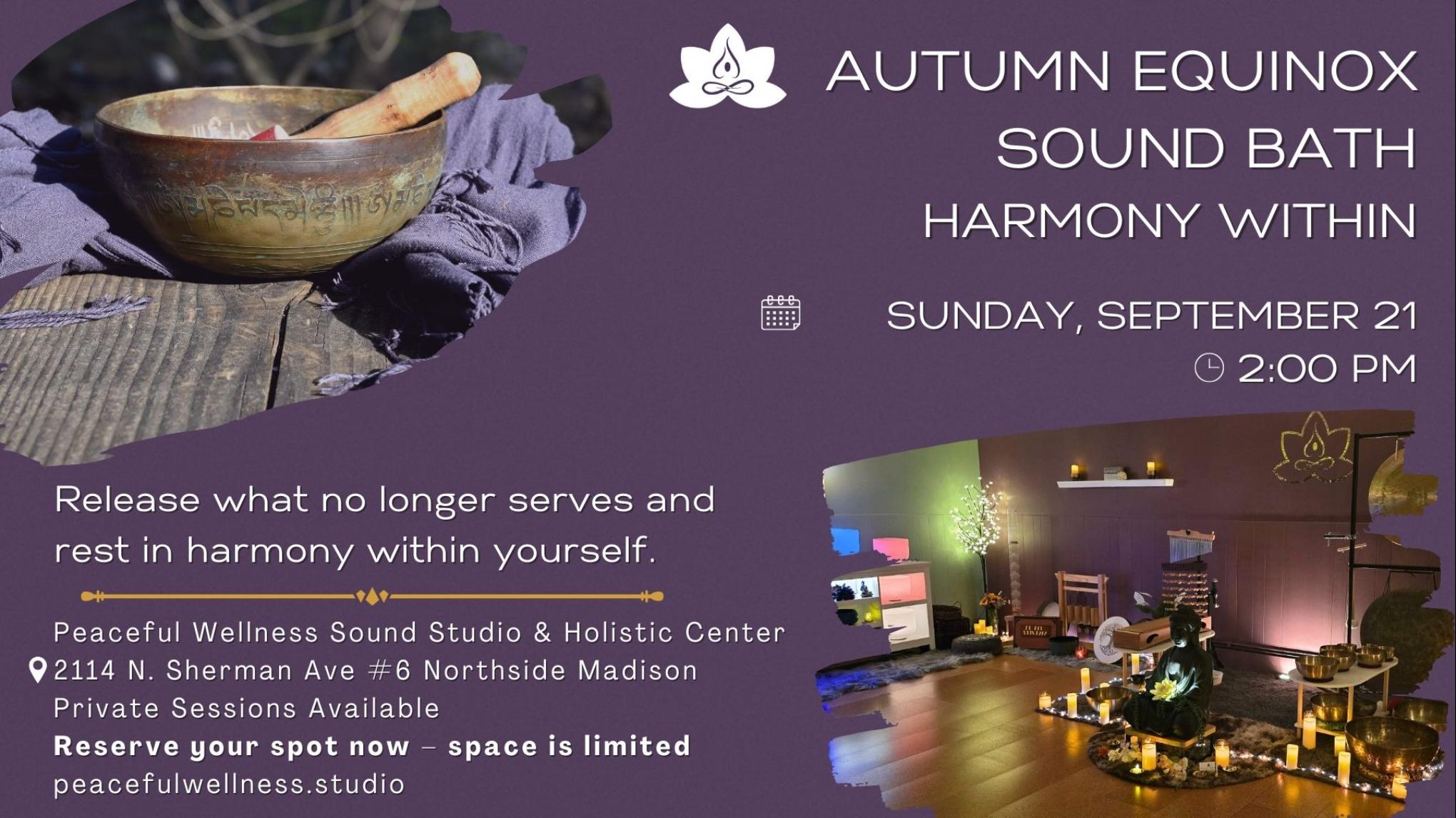 MADISON Autumn Equinox Sound Bath: Harmony Within