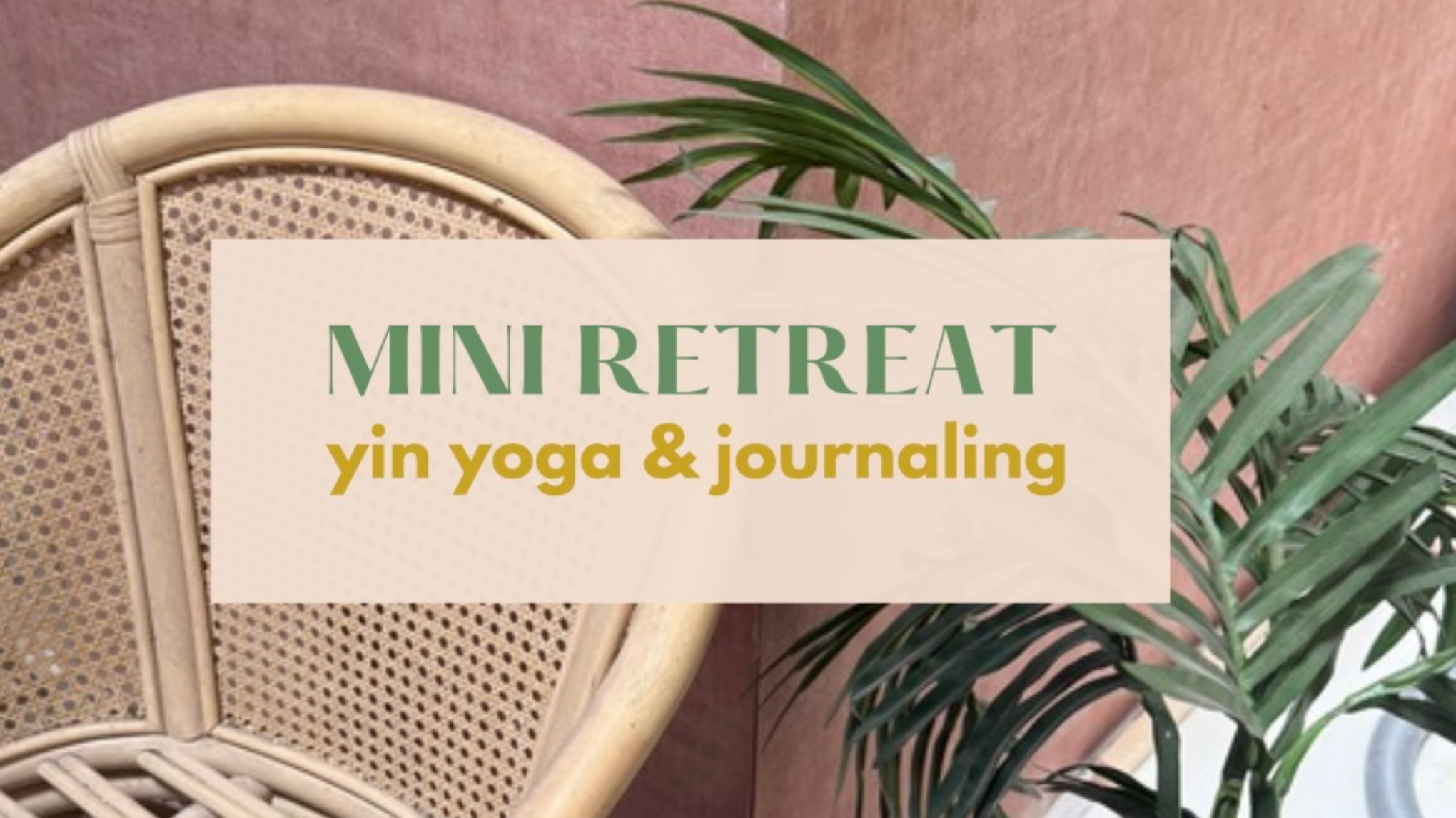 MINI RETREAT SPECIAL – Yin yoga & journaling - middag sessie