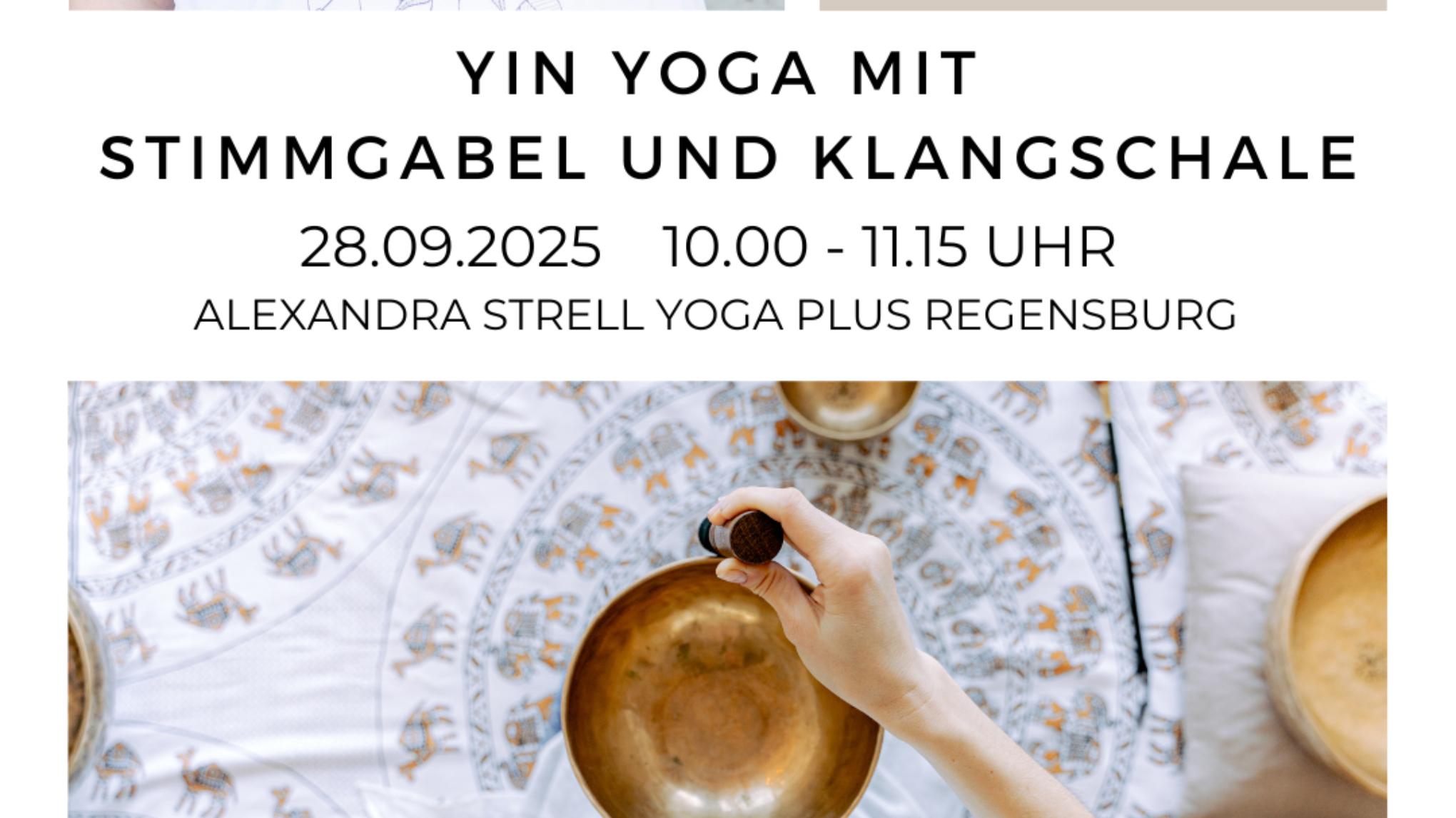 Yin Yoga mit Stimmgabel und Klangschale