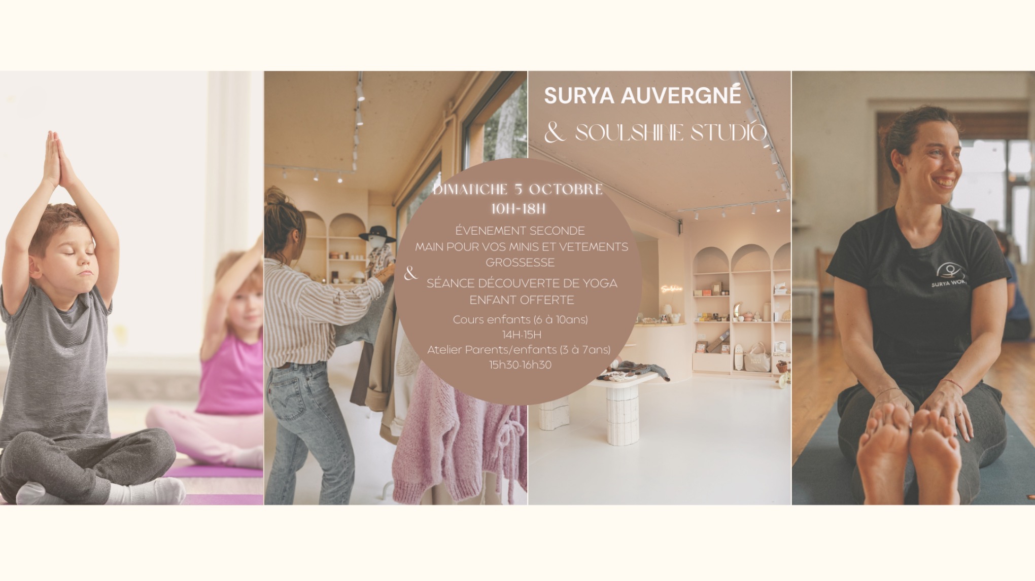 Un dimanche pour les enfants ! Vêtements de seconde main & Yoga😇