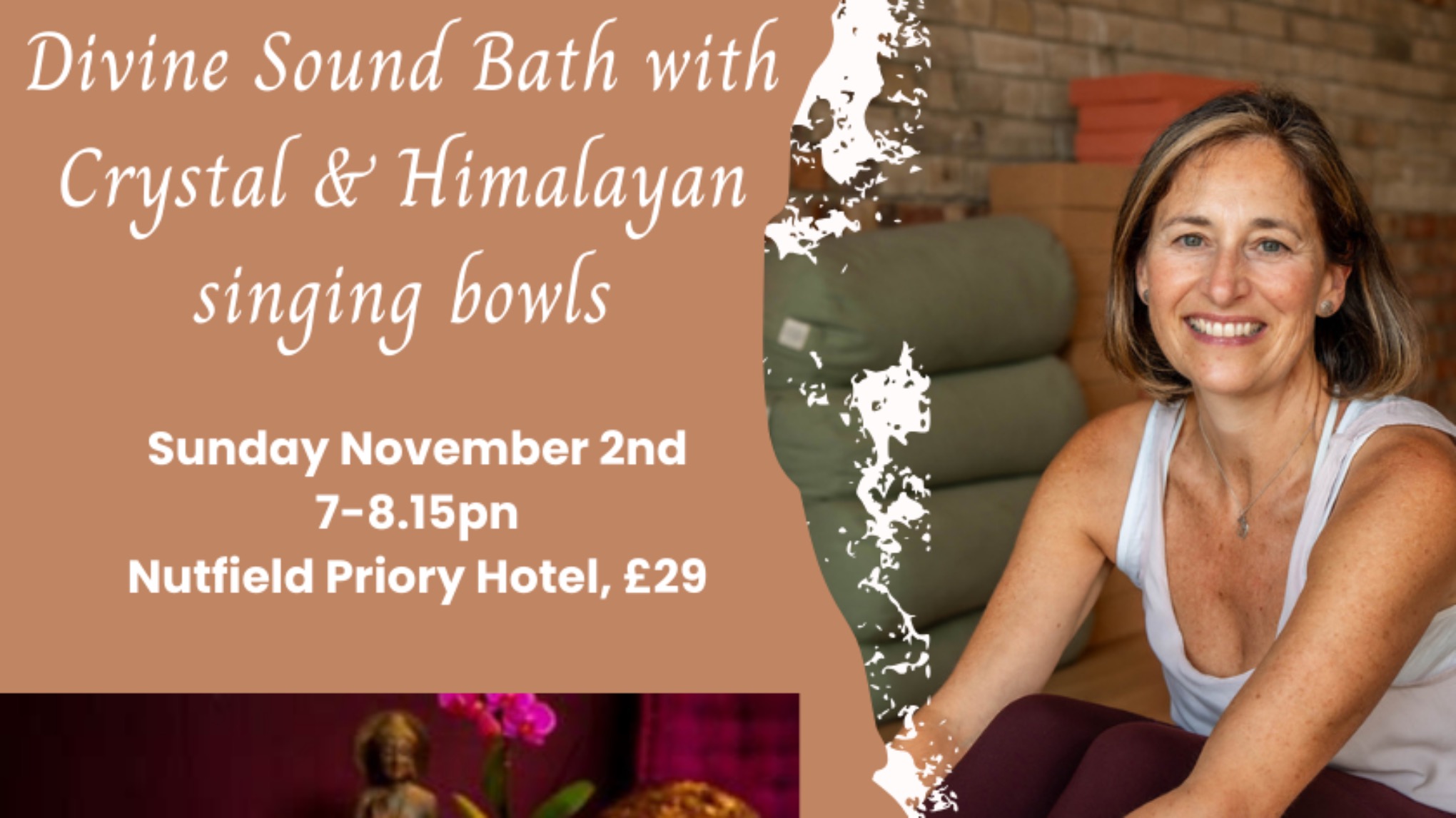 Seated Sound Bath, with pranayama, relaxation, and meditation