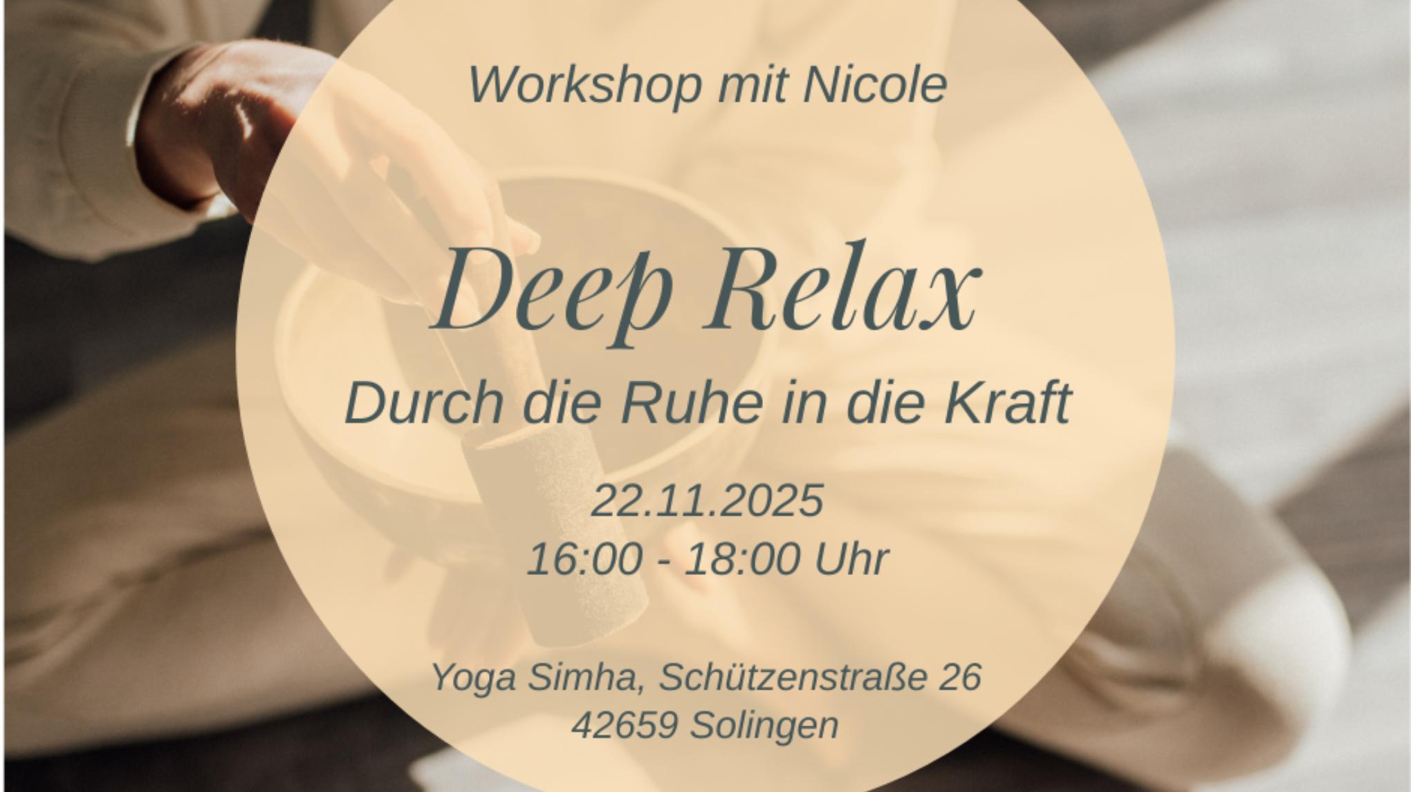Workshop Deep Relax
