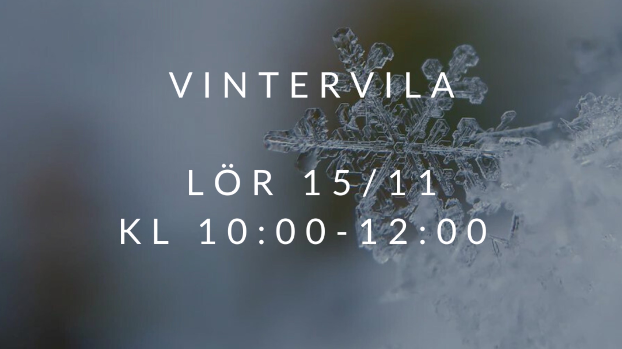 Event: Vintervila - Restorative yoga FULLBOKAD