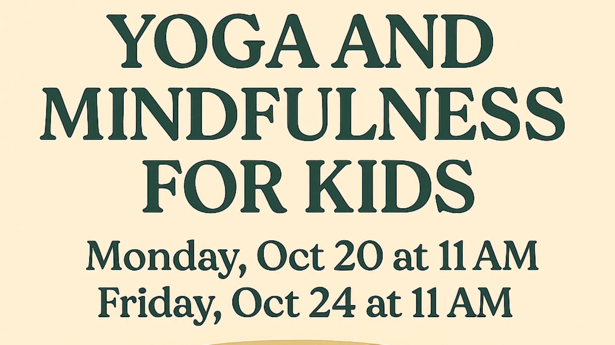 Yoga & Mindfulness for children 3-6 years old