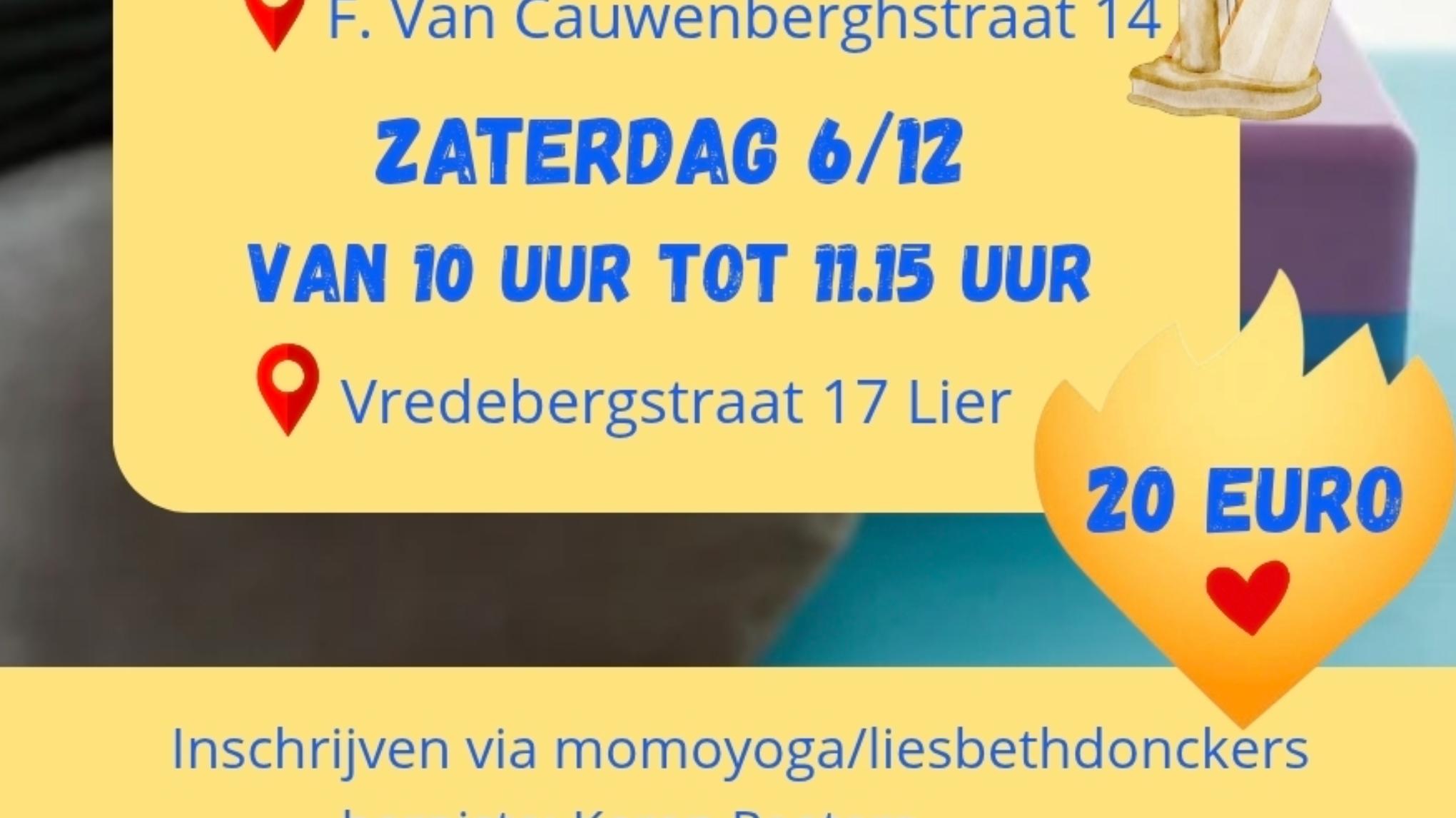 Yin Yang Yoga op prachtige locatie in Lier voor de Warmste week